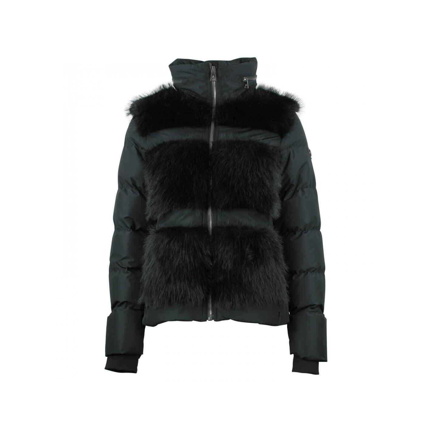 Peak Mountain - Doudoune Fourrure À Capuche Integrée Femme Peak Mountain - Doudoune Synthétique - Noir - 42 M/l - Decathlon