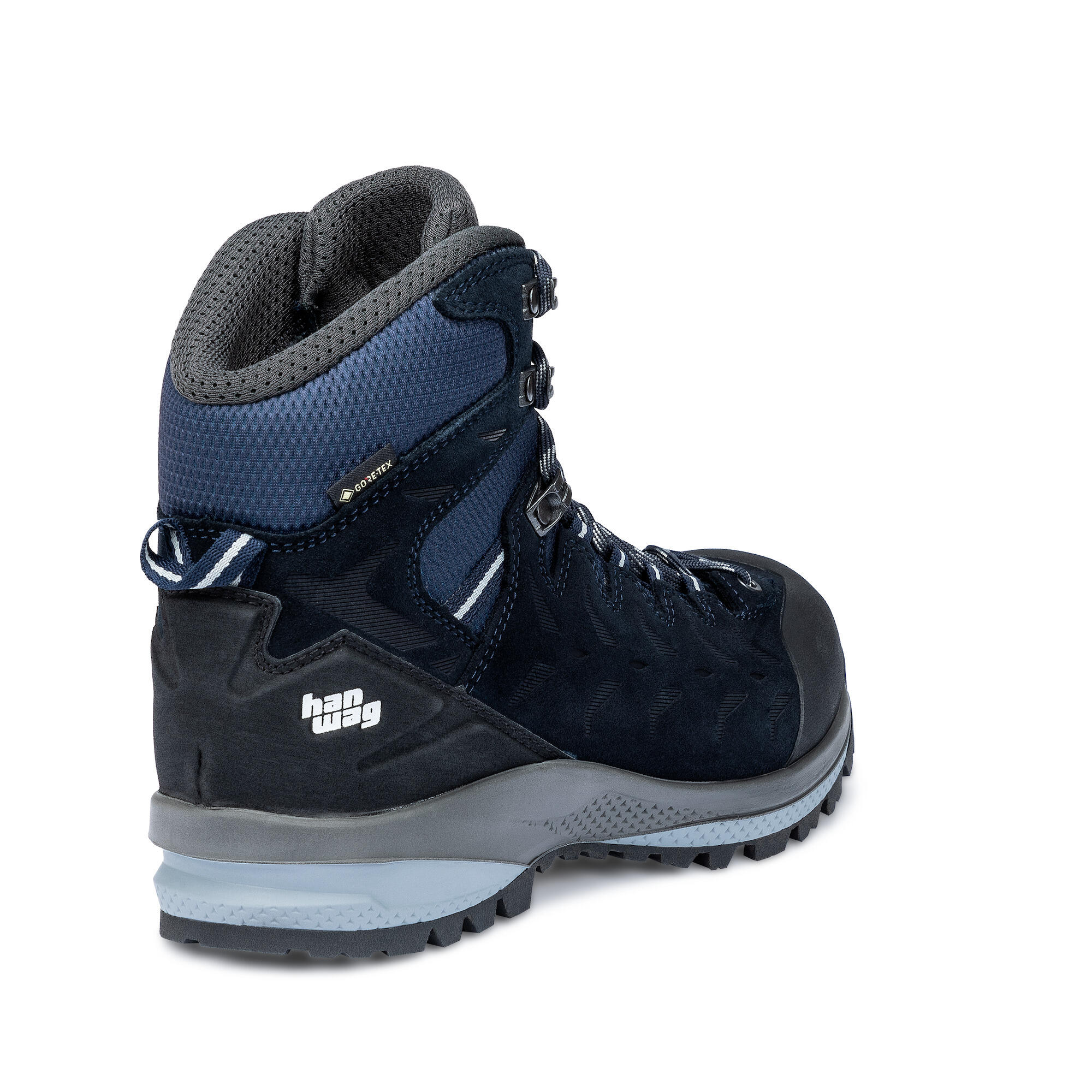Hanwag Damen Makra Trek SF Extra GTX Lady Wanderschuh Echtleder in blau 3/5