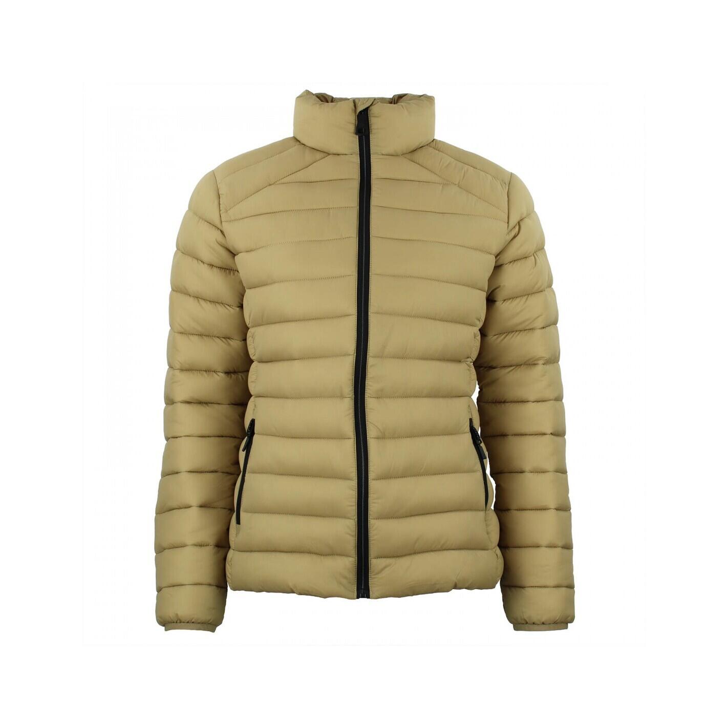 Peak Mountain - Doudoune Sans Capuche Femme Peak Mountain Fine - Doudoune Synthétique - Beige|marron|multicolore - 42 M/l - Decathlon