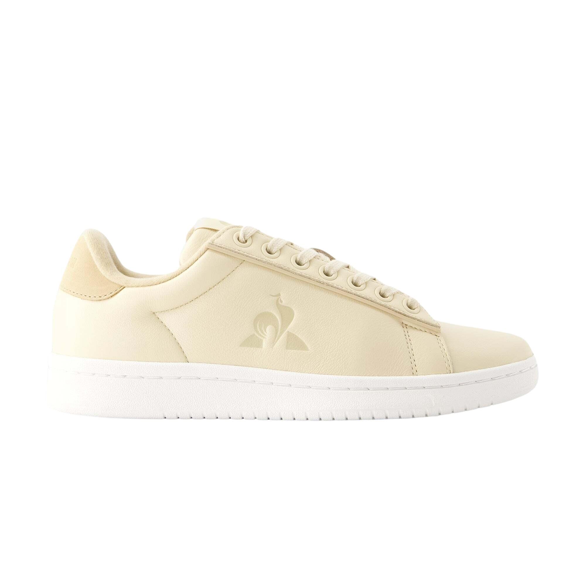 Le Coq Sportif - Baskets Femme Le Coq Sportif Court Clean - Baskets - Beige - 39 - Decathlon