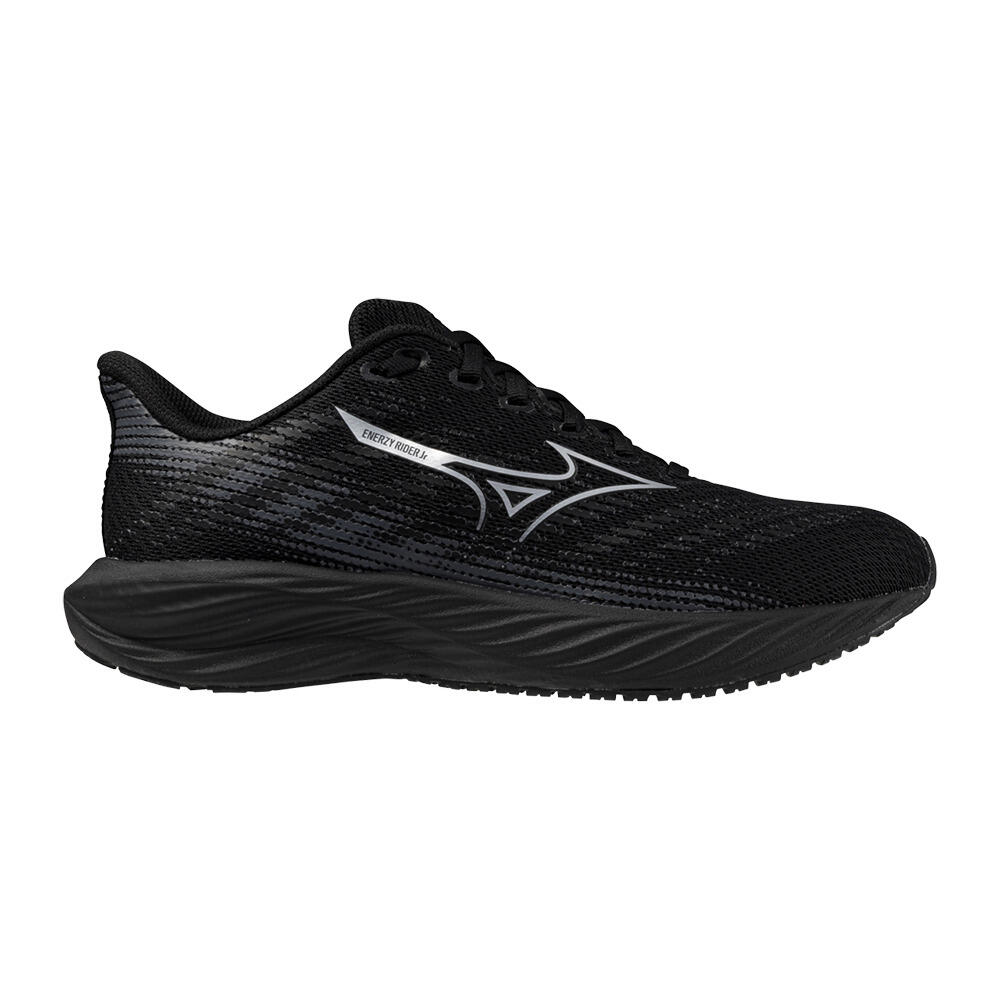 Zapatillas de Running Mizuno Enerzy Rider JR Negras Niño 3/4