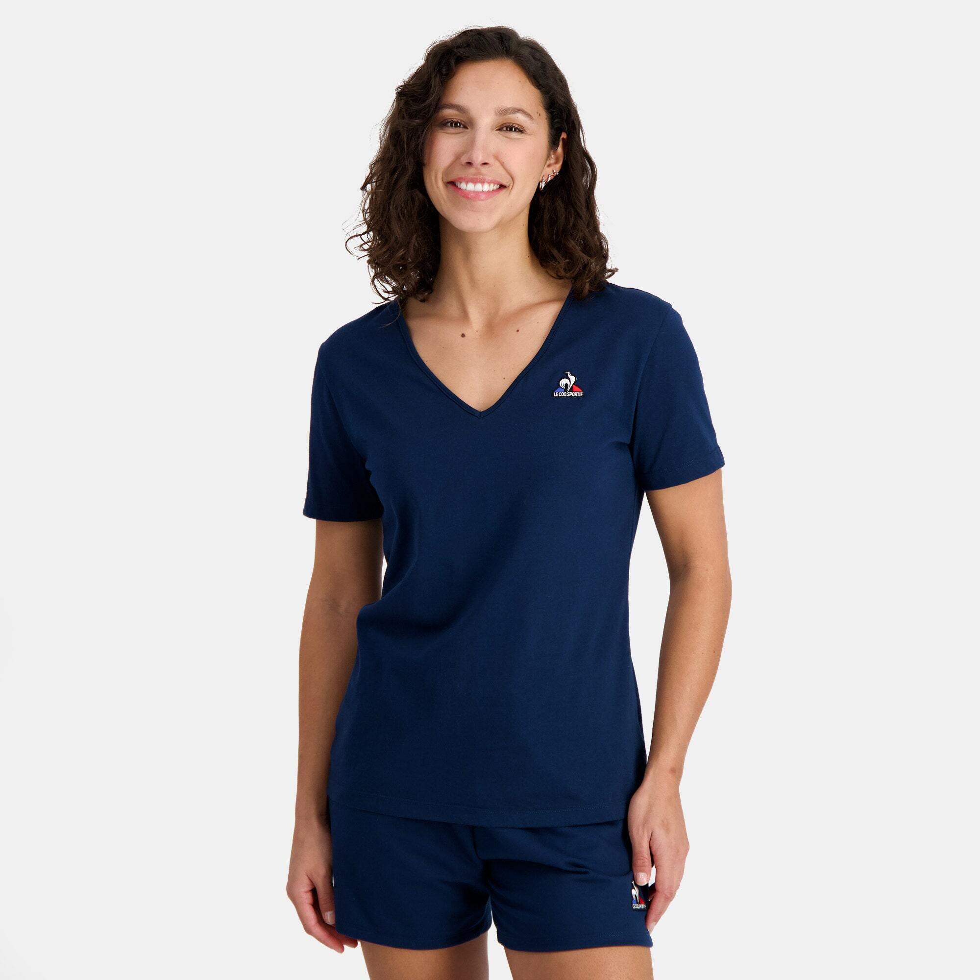 Camiseta Le Coq Sportif N°1 Victory para Mujer, Azul Marino 3/5