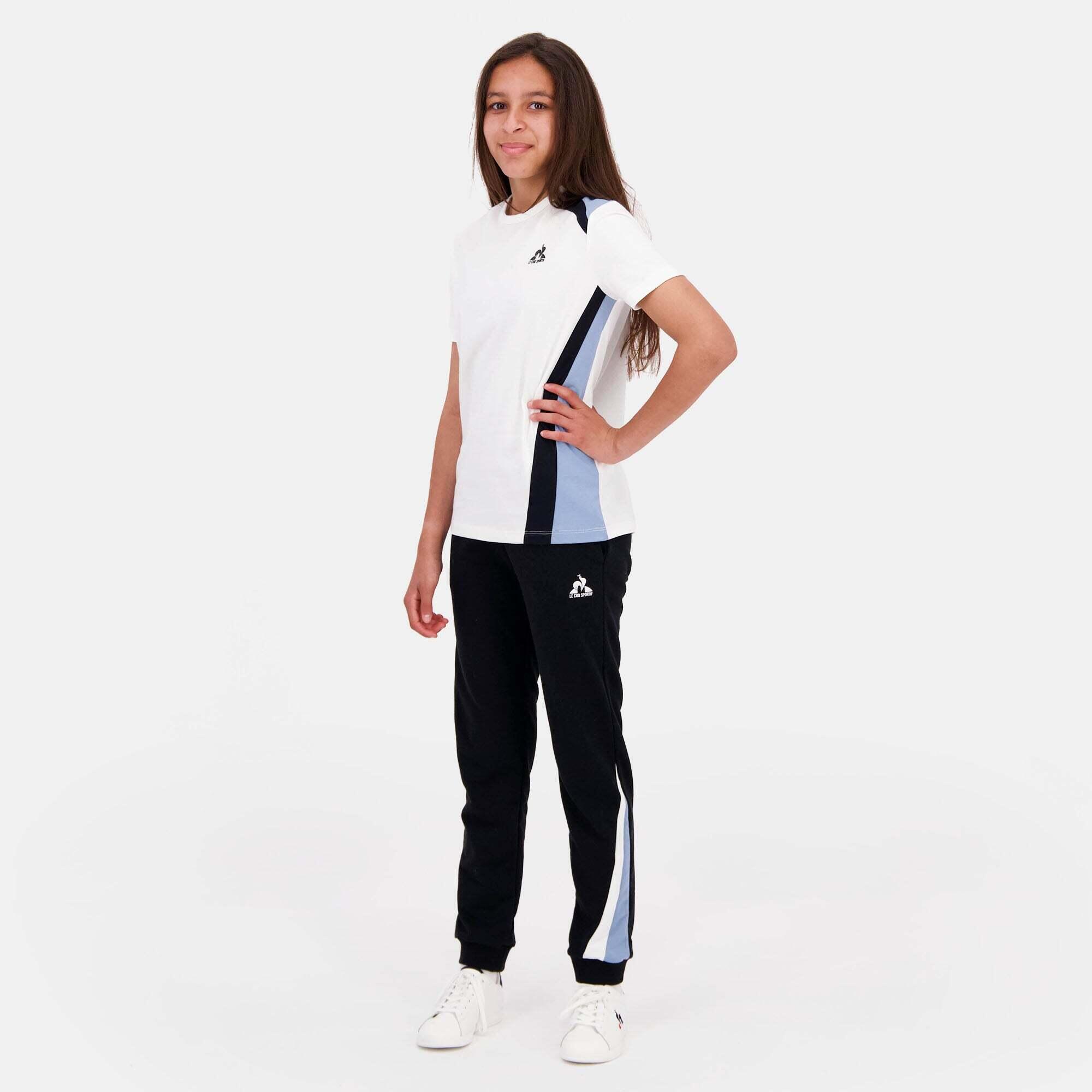 Camiseta Gráfica Le Coq Sportif N°1 Blanca/Azul para Niño 6/7