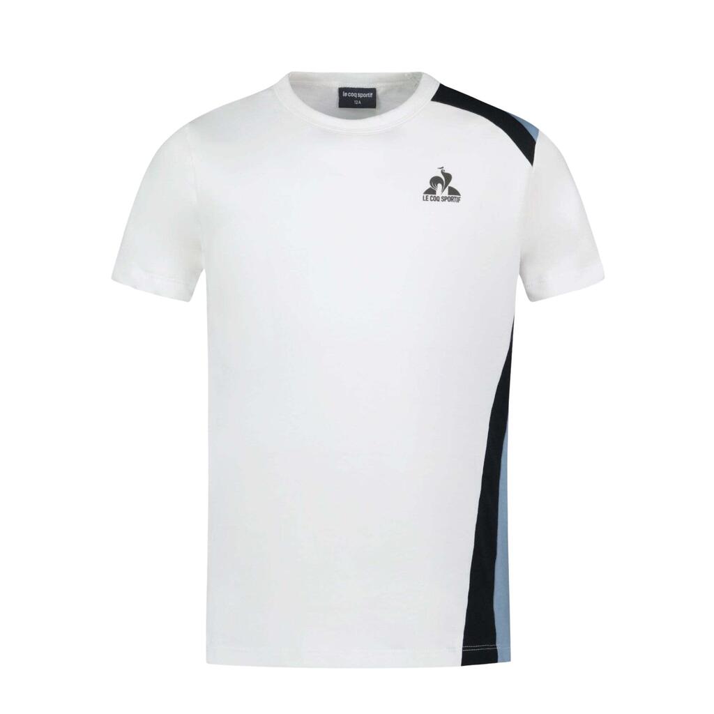 Le Coq Sportif Boys' Graphic No.1 White/Blue T-Shirt