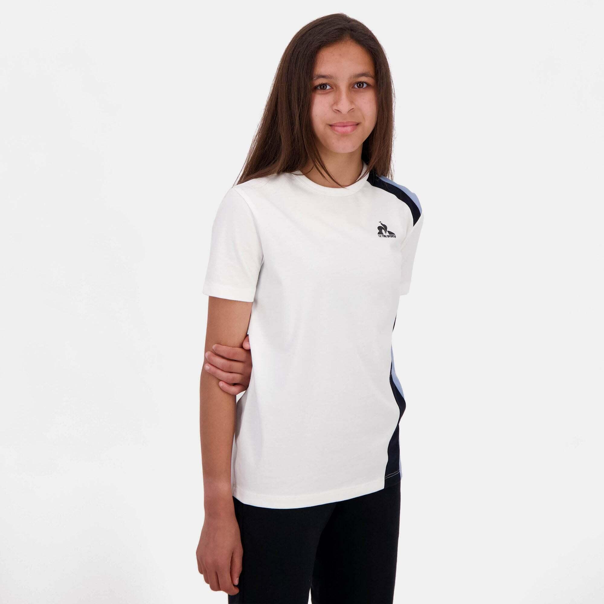 Camiseta Gráfica Le Coq Sportif N°1 Blanca/Azul para Niño 3/7