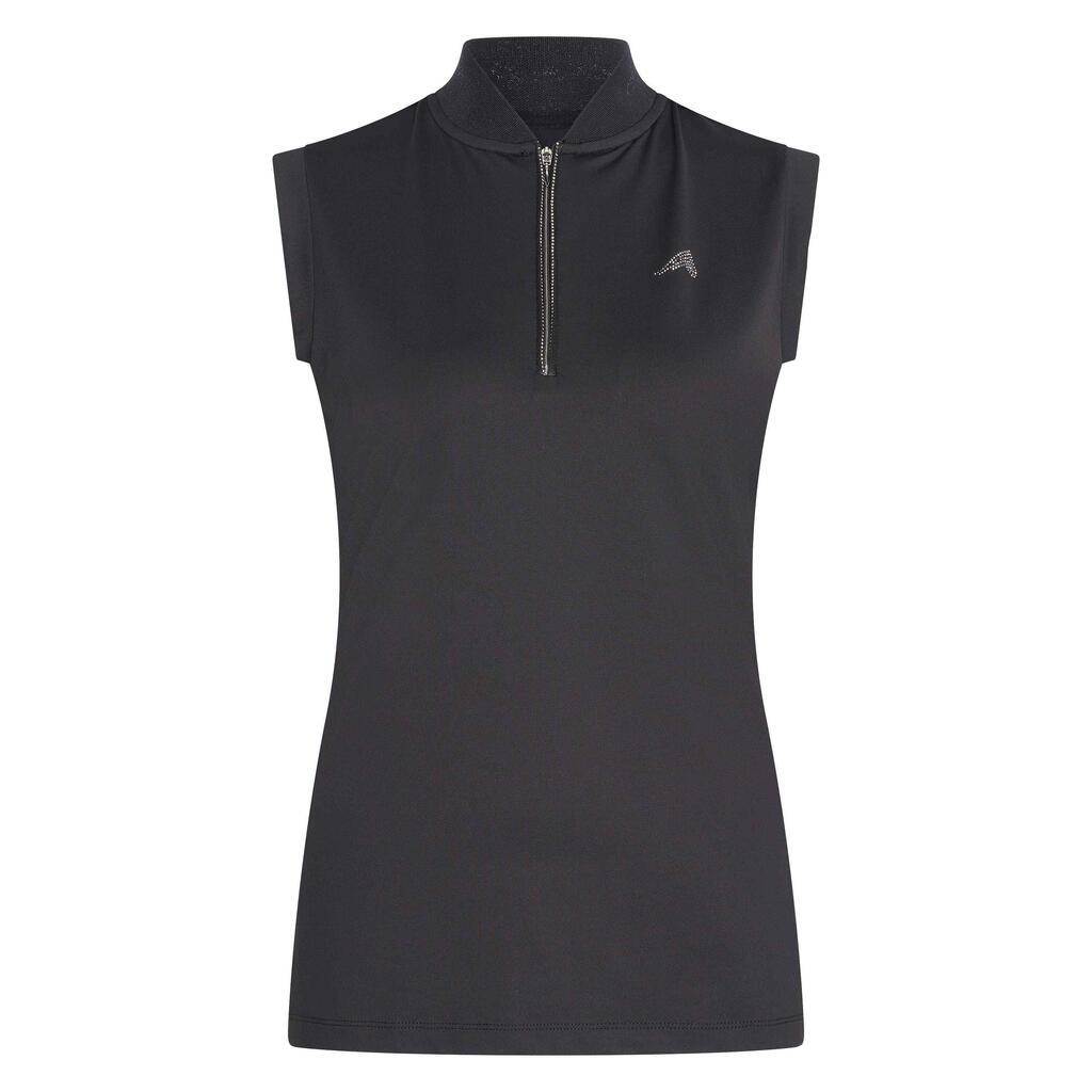 Women's half-zip sleeveless riding jersey Euro-Star Ramona
