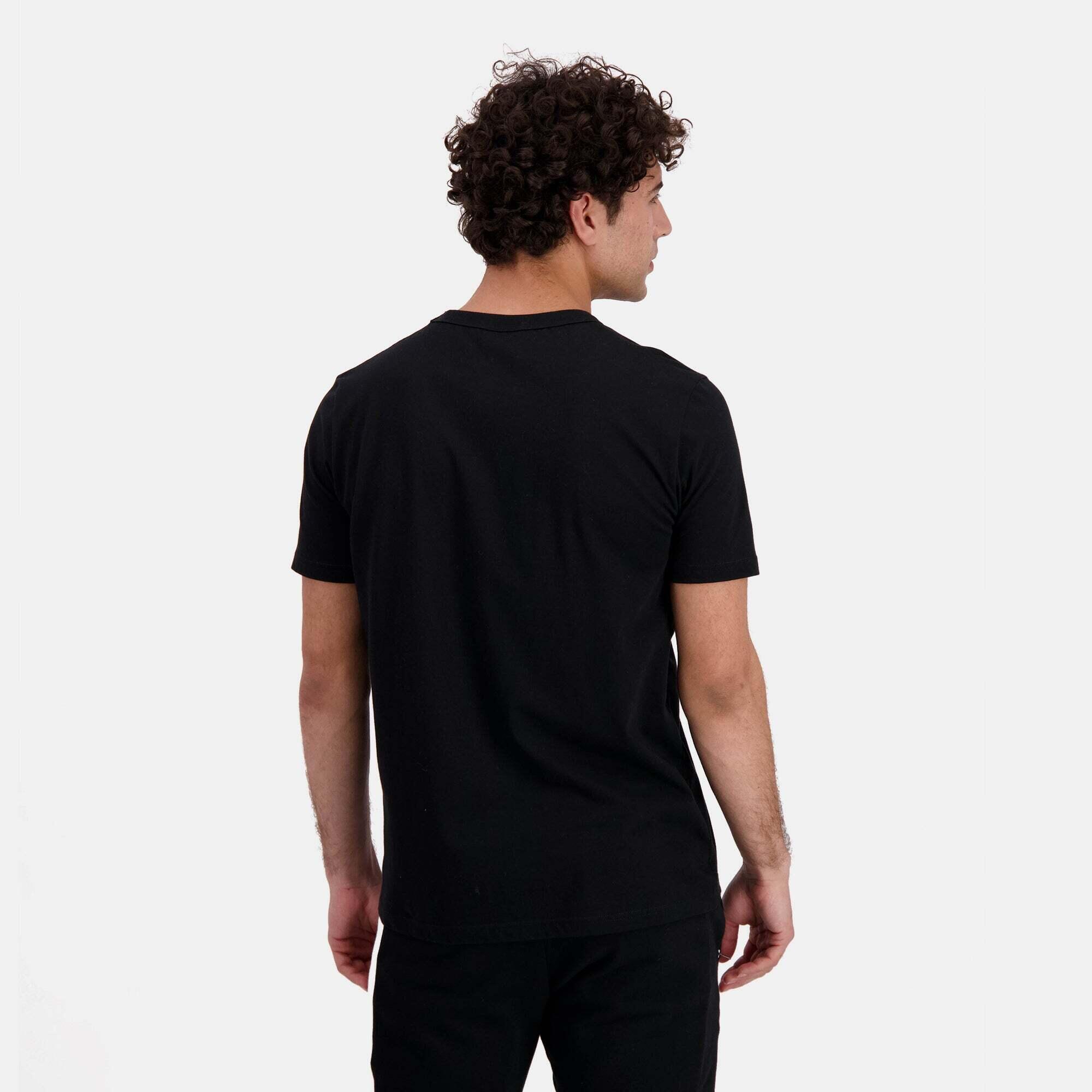 Camiseta de manga corta para Hombre Lecoqsportif Contemporain Negro 6/6