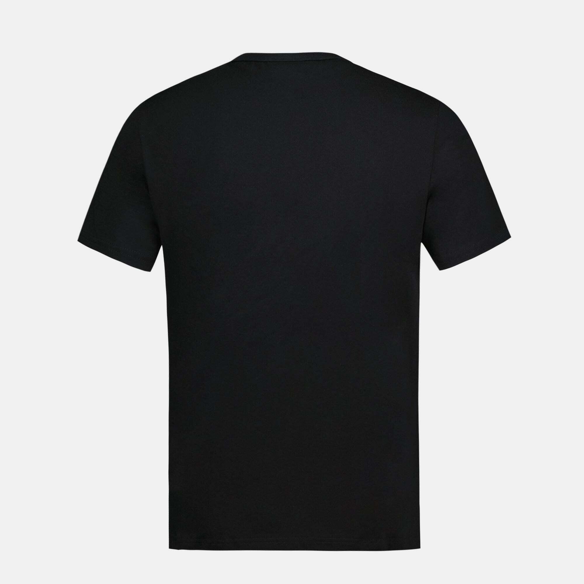 Camiseta de manga corta para Hombre Lecoqsportif Contemporain Negro 5/6