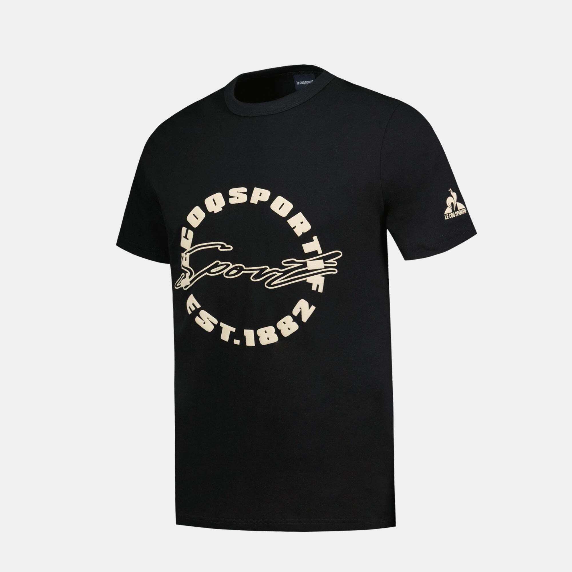 Camiseta de manga corta para Hombre Lecoqsportif Contemporain Negro 4/6