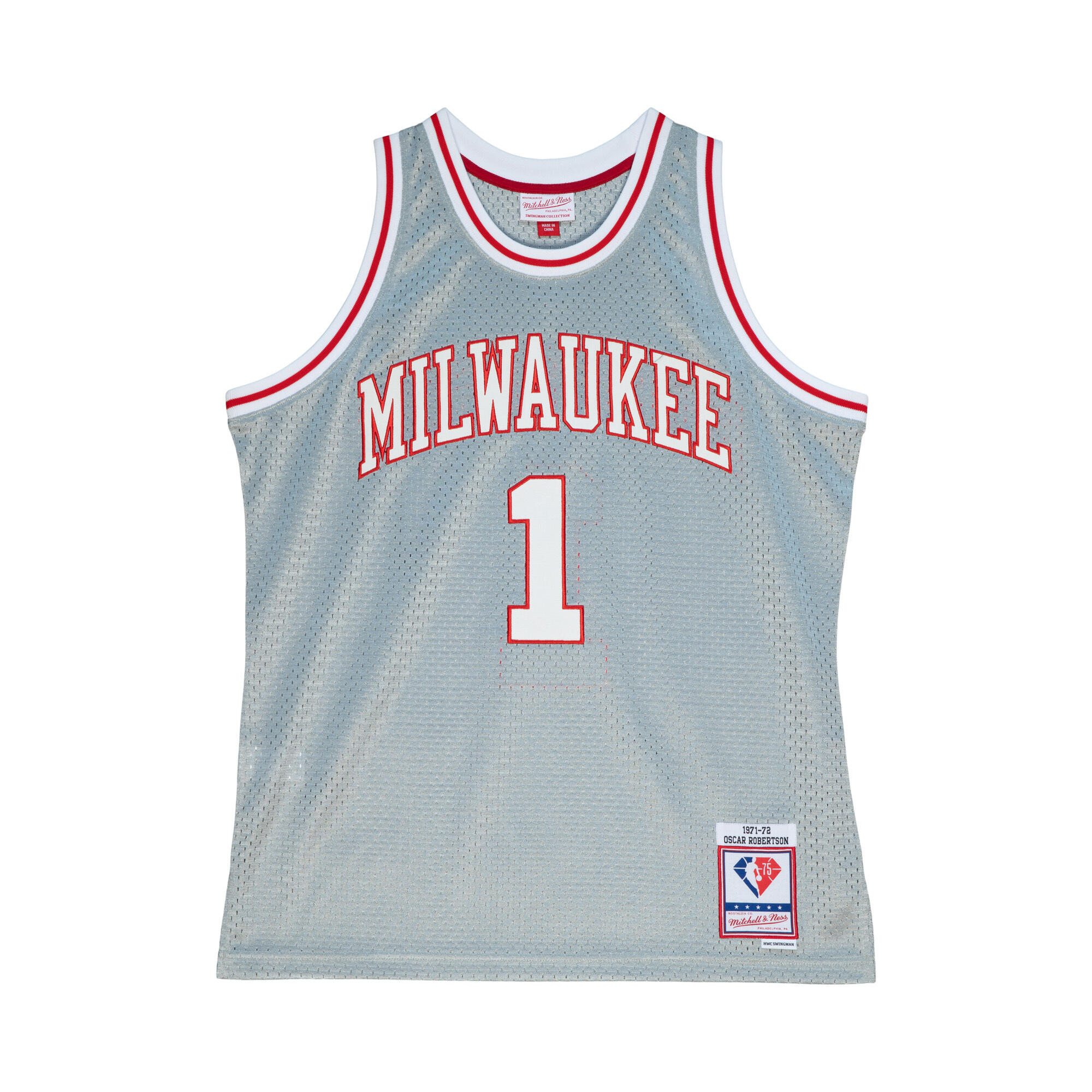 MITCHELL & NESS Maglia Milwaukee Bucks Oscar Robertson 75th NBA
