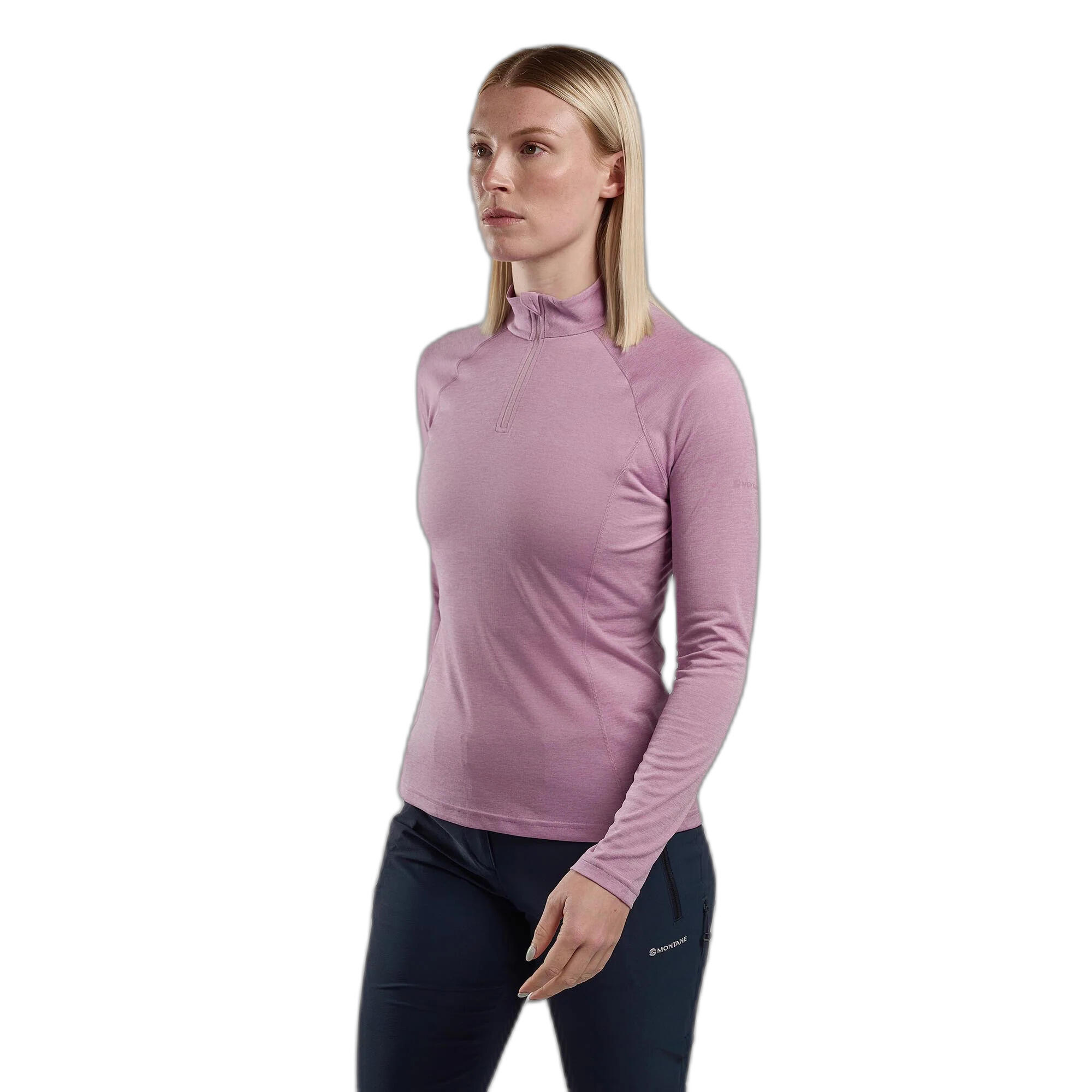 Maglia termica da donna con zip al collo Montane Dart 2/3