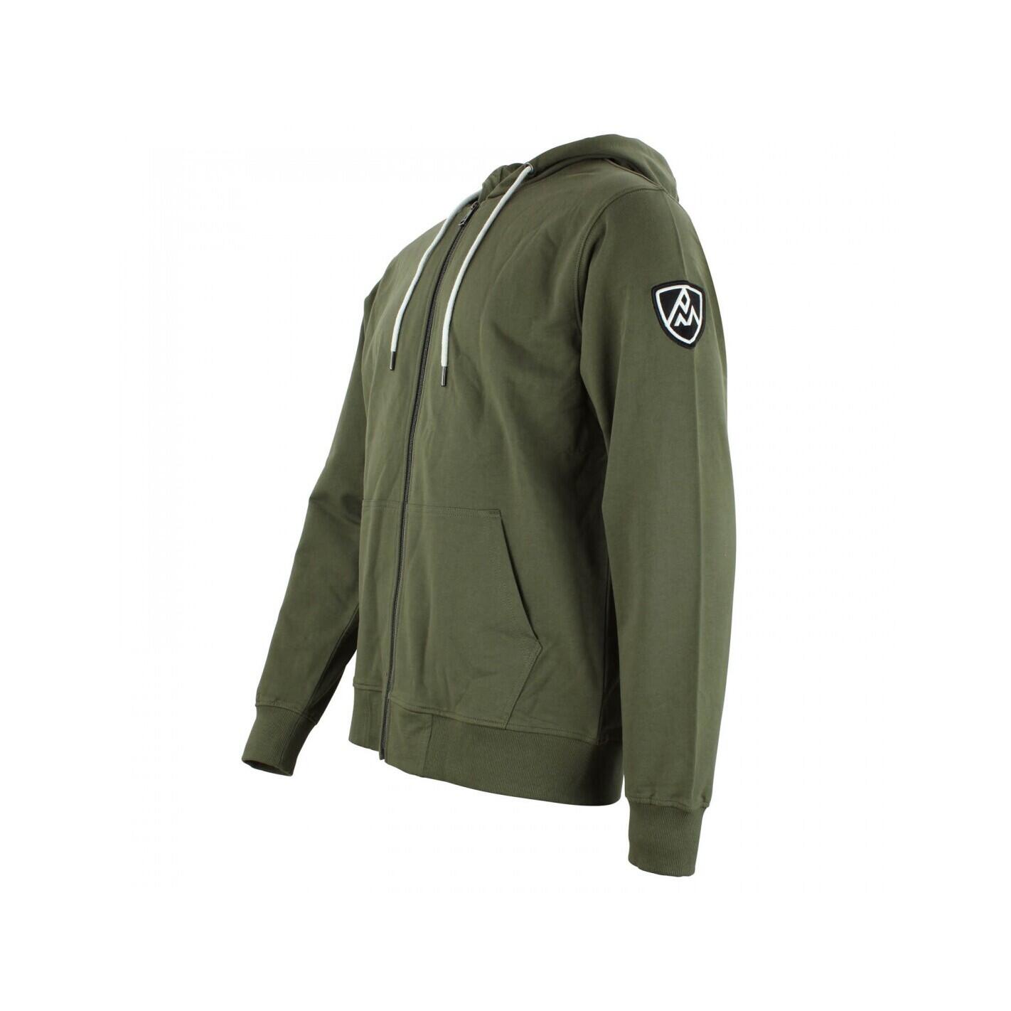 Sweatshirt coton full zip Peak Mountain French Terry 3/4
