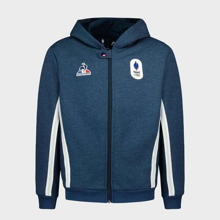 Sweatshirt à capuche zippé enfant Le Coq Sportif EFRO Paris 2024 N°1