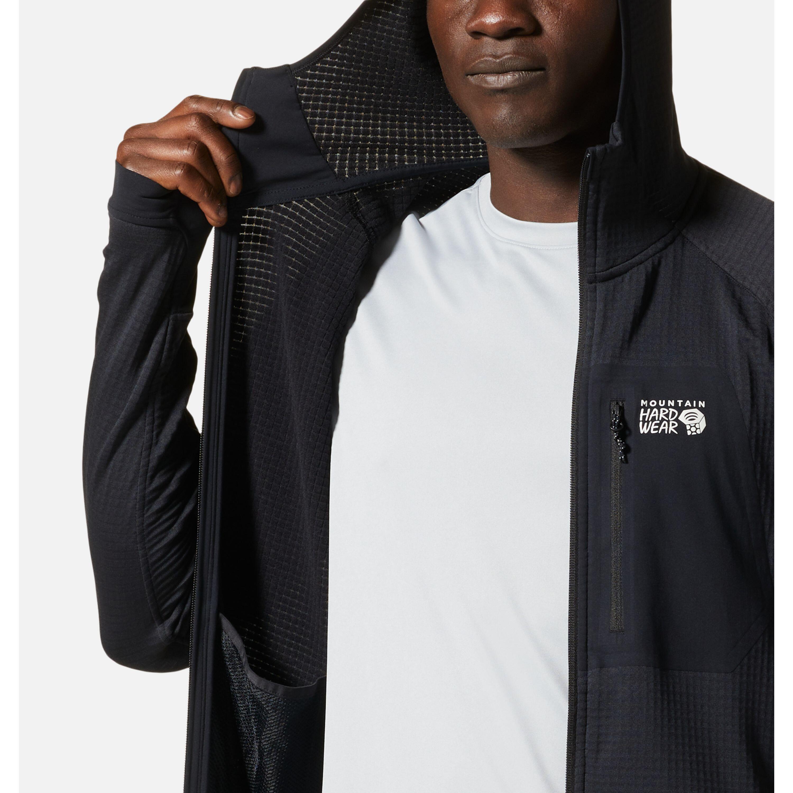 Fleece met capuchon en volledige rits Mountain Hardwear Polartec® Power Grid 4/6