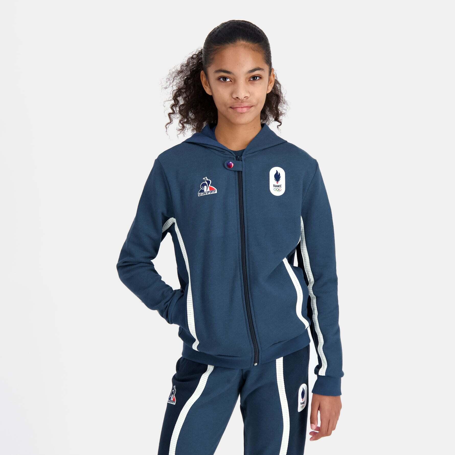 Felpa con cappuccio per bambini Le Coq Sportif EFRO Paris 2024 N°1 5/7