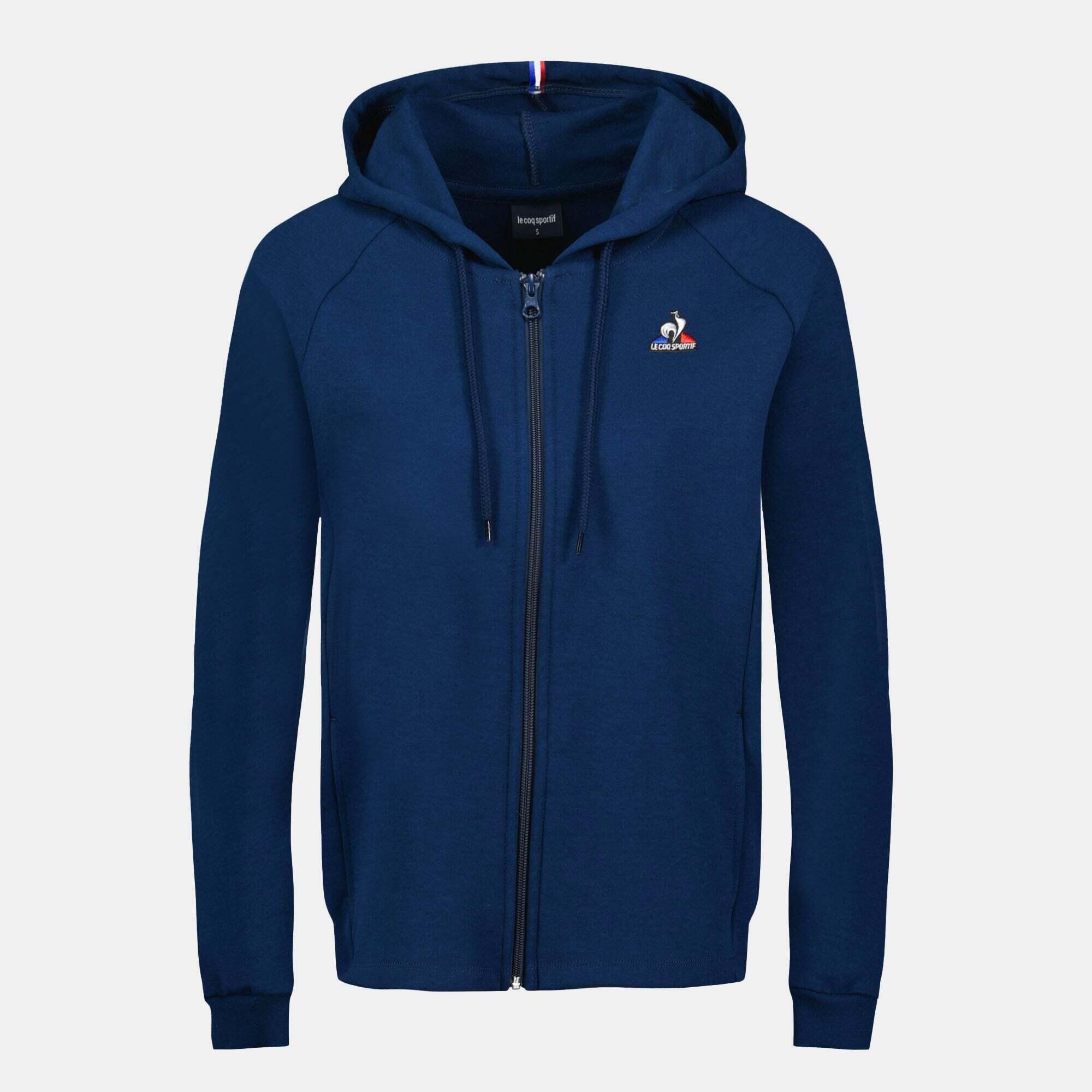 Sweatshirt à capuche zippé femme Le Coq Sportif Essentiels N°1 1/4