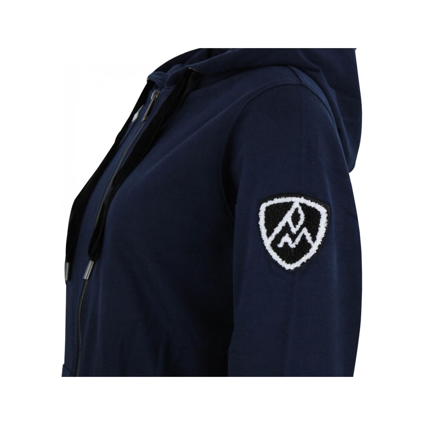 Sweatshirt coton full zip femme Peak Mountain French Terry 5/5