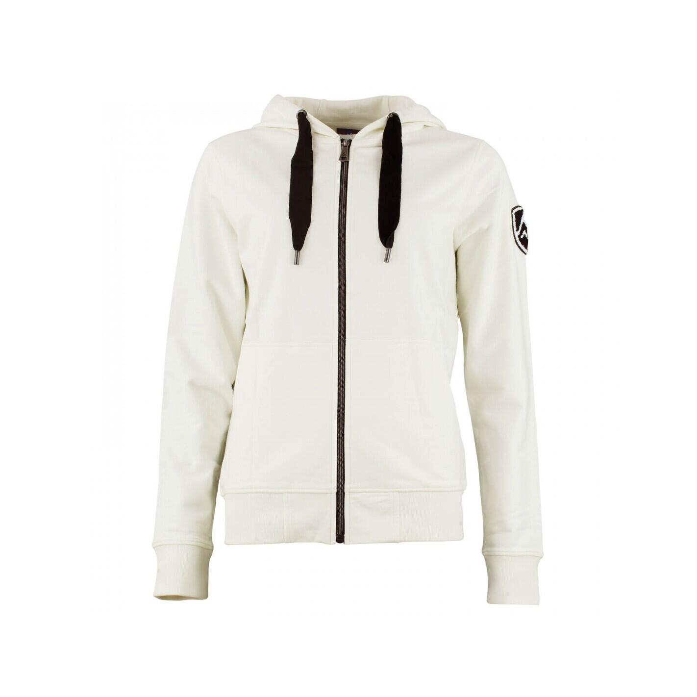 Peak Mountain - Sweatshirt Coton Full Zip Femme Peak Mountain French Terry - Sweat-shirt - Beige|blanc - 40 M - Decathlon