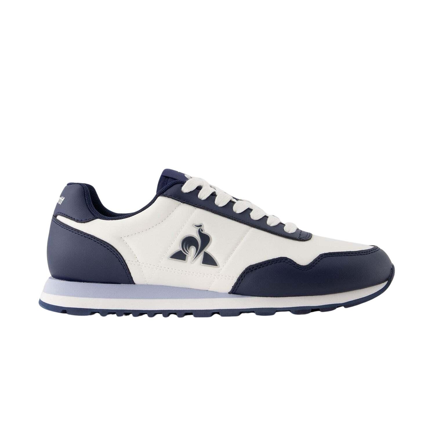 blanco / azul oscuro