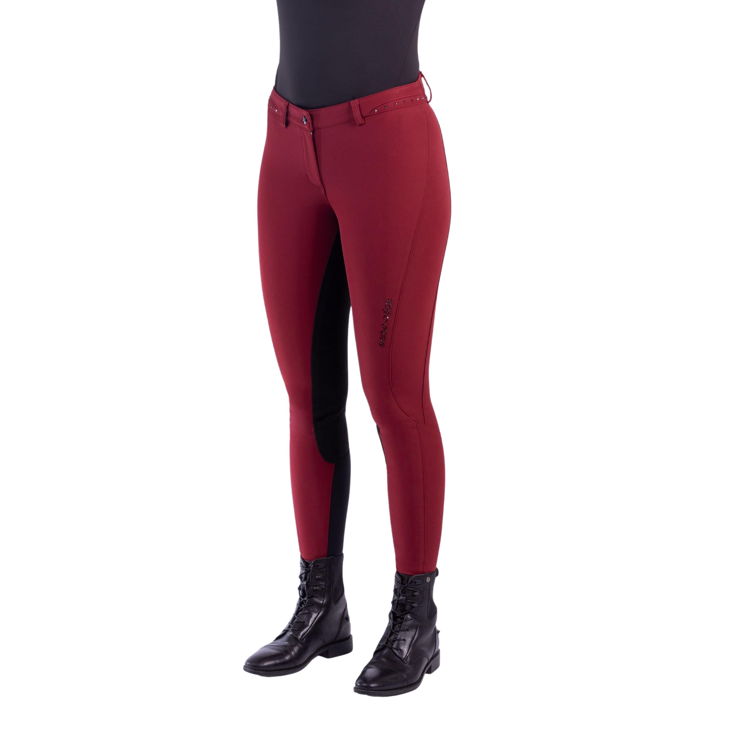 Spodnie do jazdy konnej damskie z pełnym uchwytem Euro-Star Queen Diamond