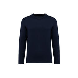 T-shirt manches longues suprima col V Kariban Premium