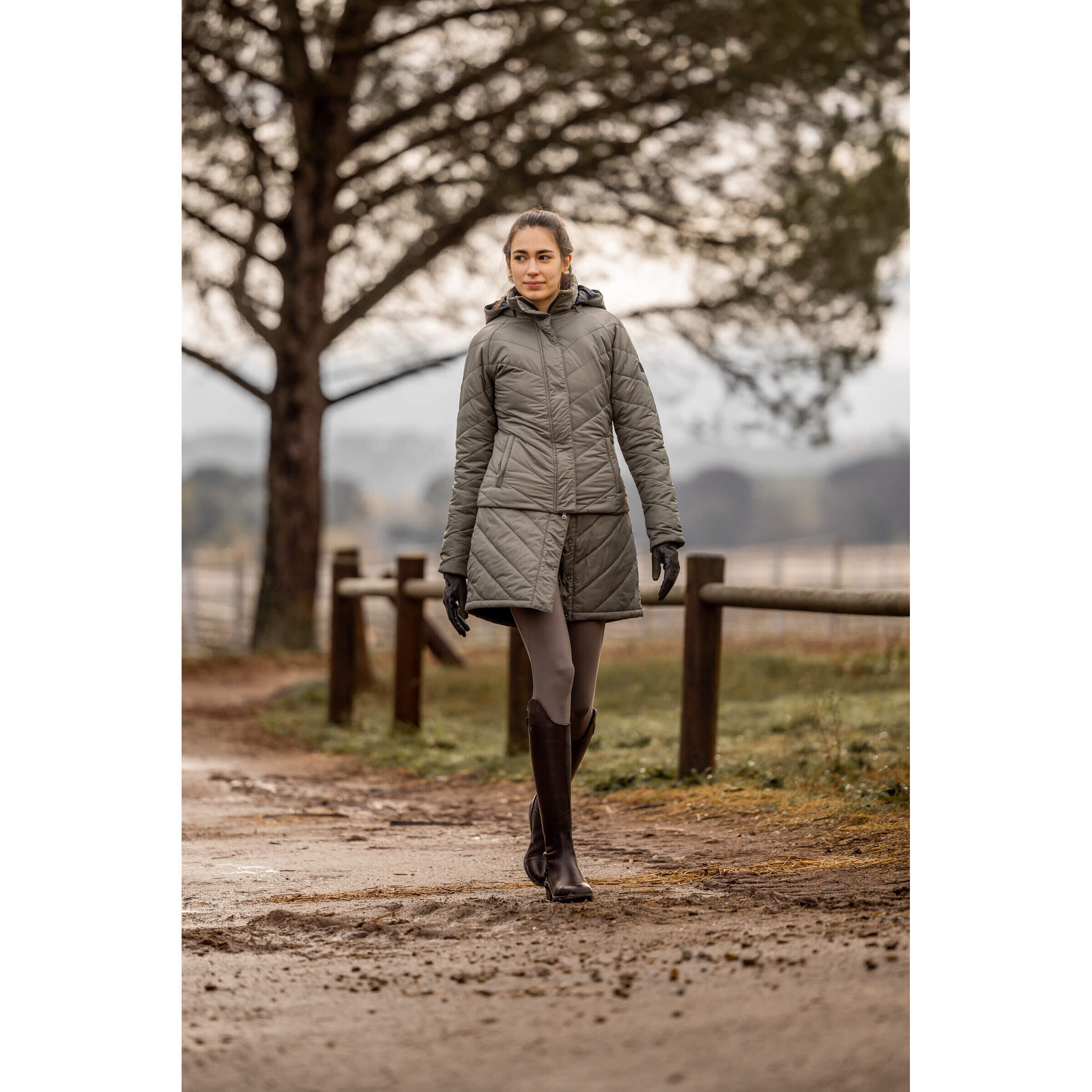Parka doudoune avec jupe amovible femme Horze Aurora 4/5