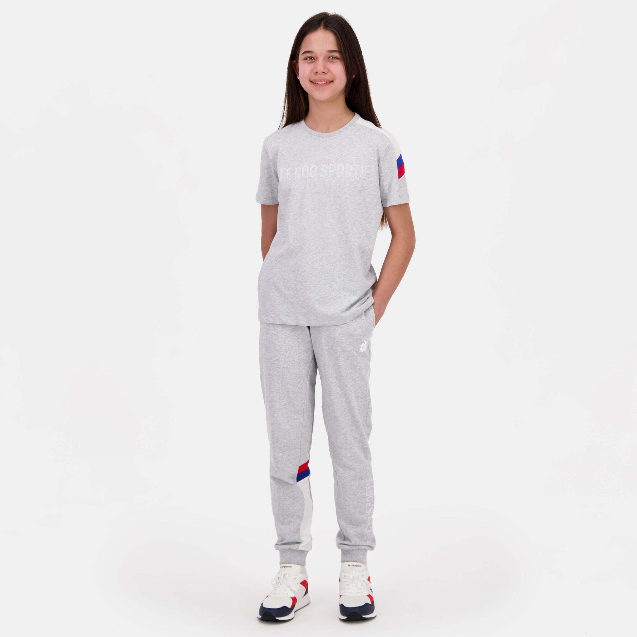 Camiseta Gris Niña Le Coq Sportif N°1 Chiné 5/7