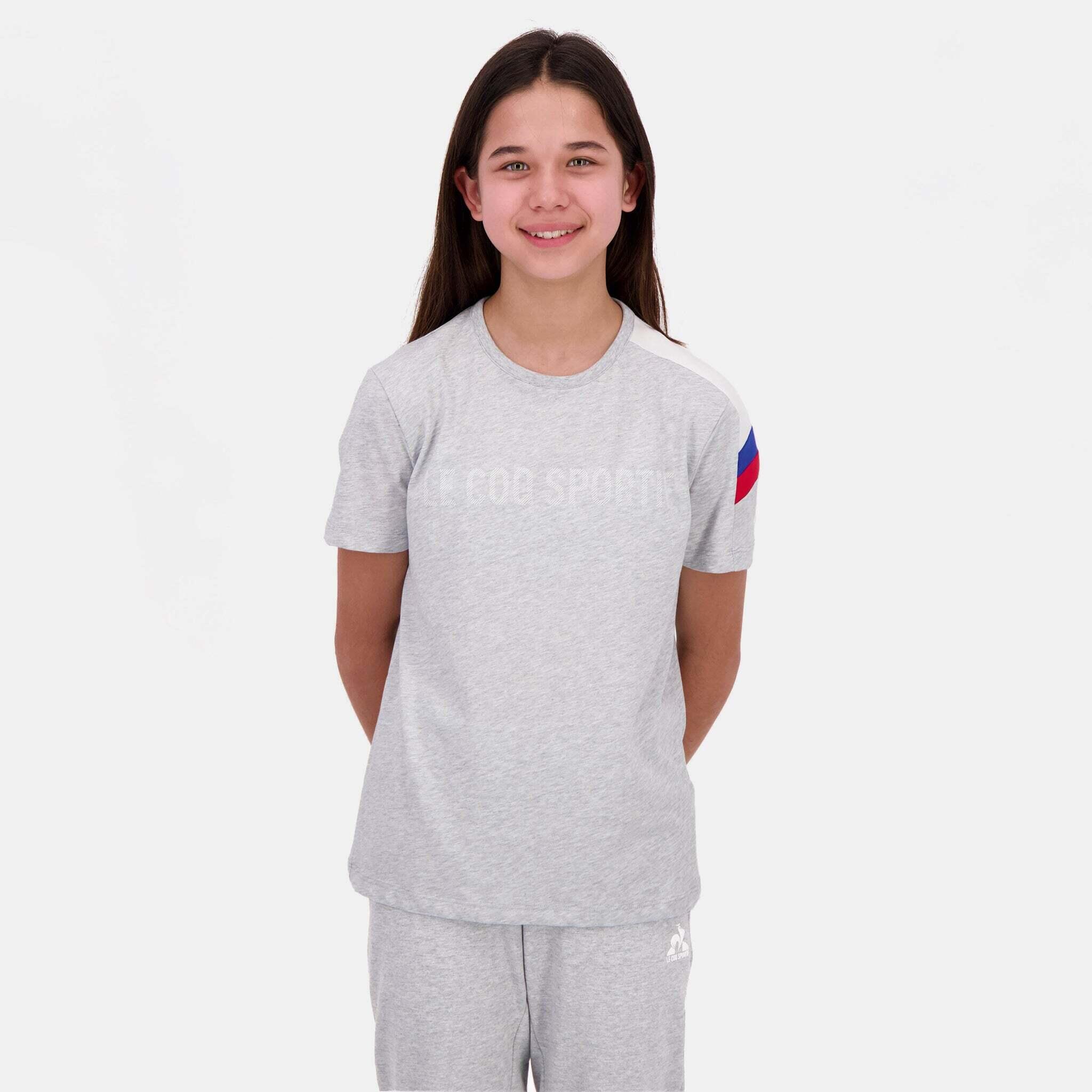 Camiseta Gris Niña Le Coq Sportif N°1 Chiné 3/7