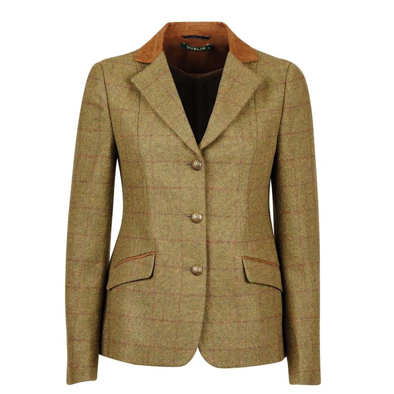 Veste d'équitation en tweed à carreaux homme