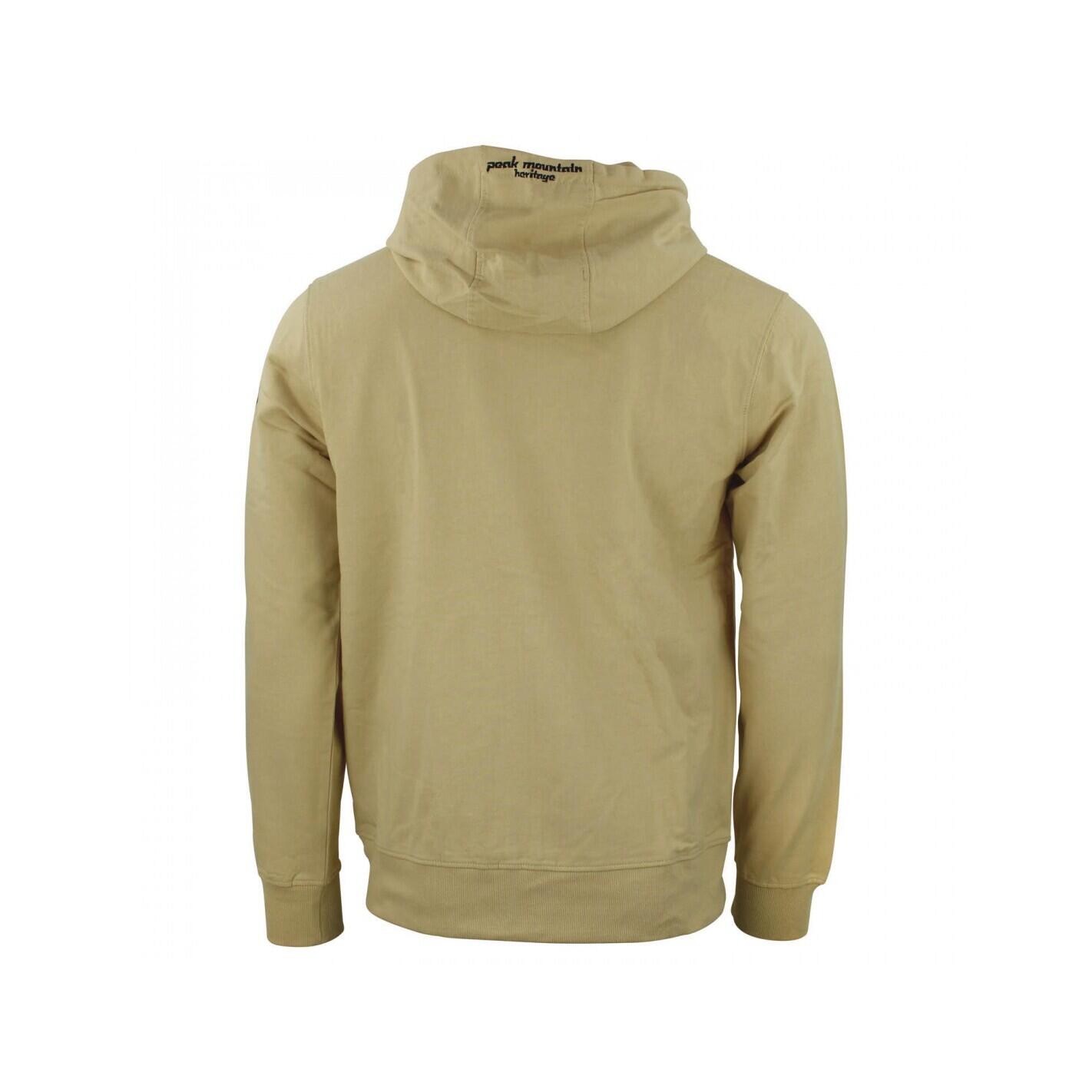 Felpa in cotone con zip integrale Peak Mountain French Terry 3/3