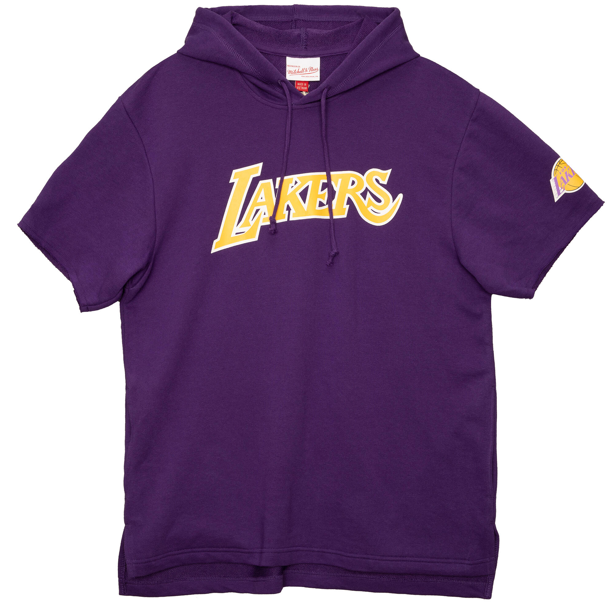 MITCHELL & NESS Sweatshirt short sleeve hoodie Los Angeles Lakers
