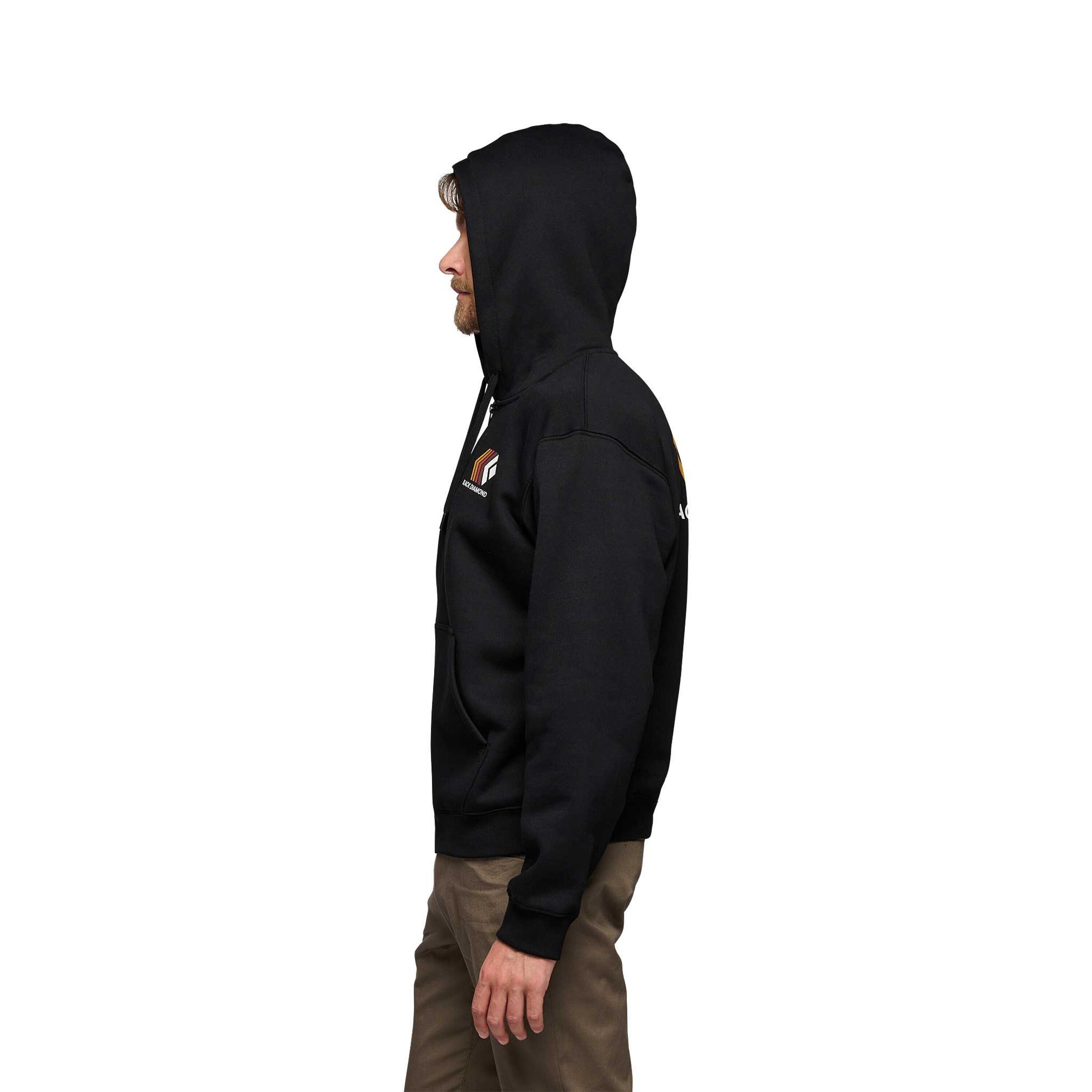Sweatshirt à capuche full zip Black Diamond Faded 3/5