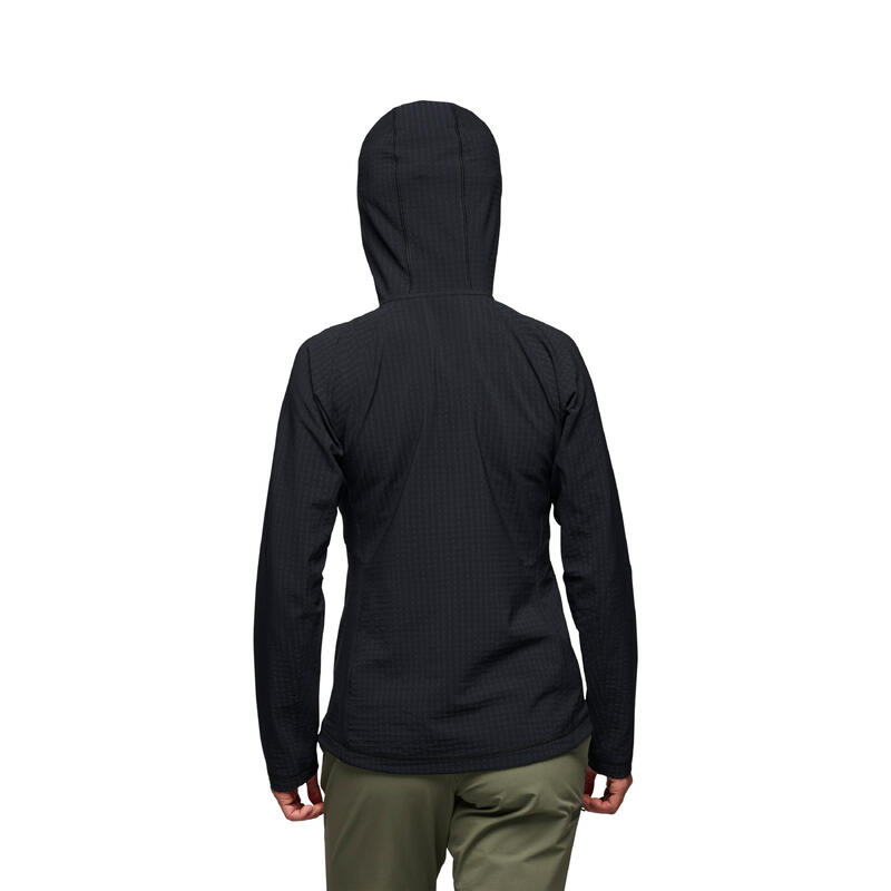 Sweatshirt à capuche femme Black Diamond Coefficient Storm FZ