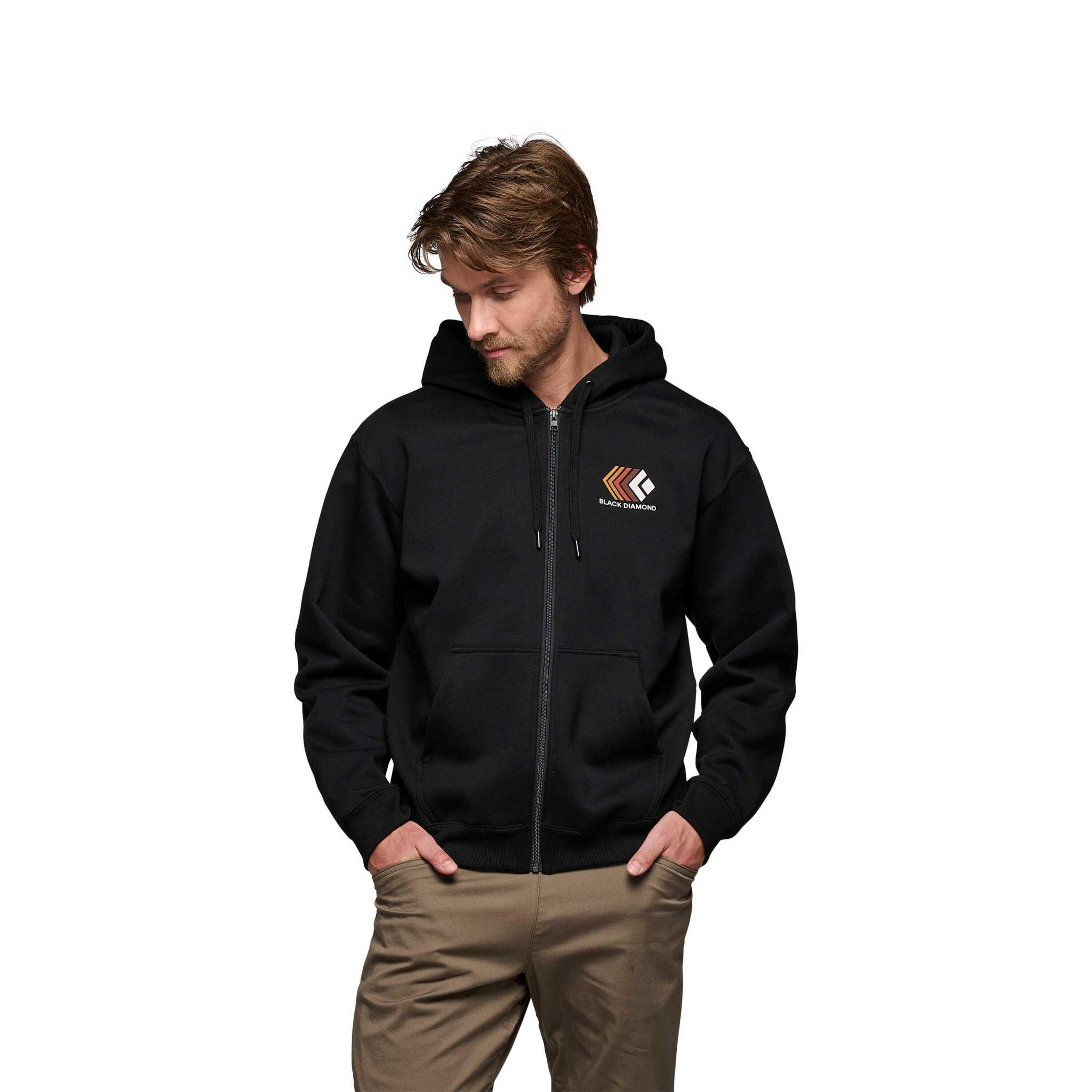 Sweatshirt à capuche full zip Black Diamond Faded 2/5