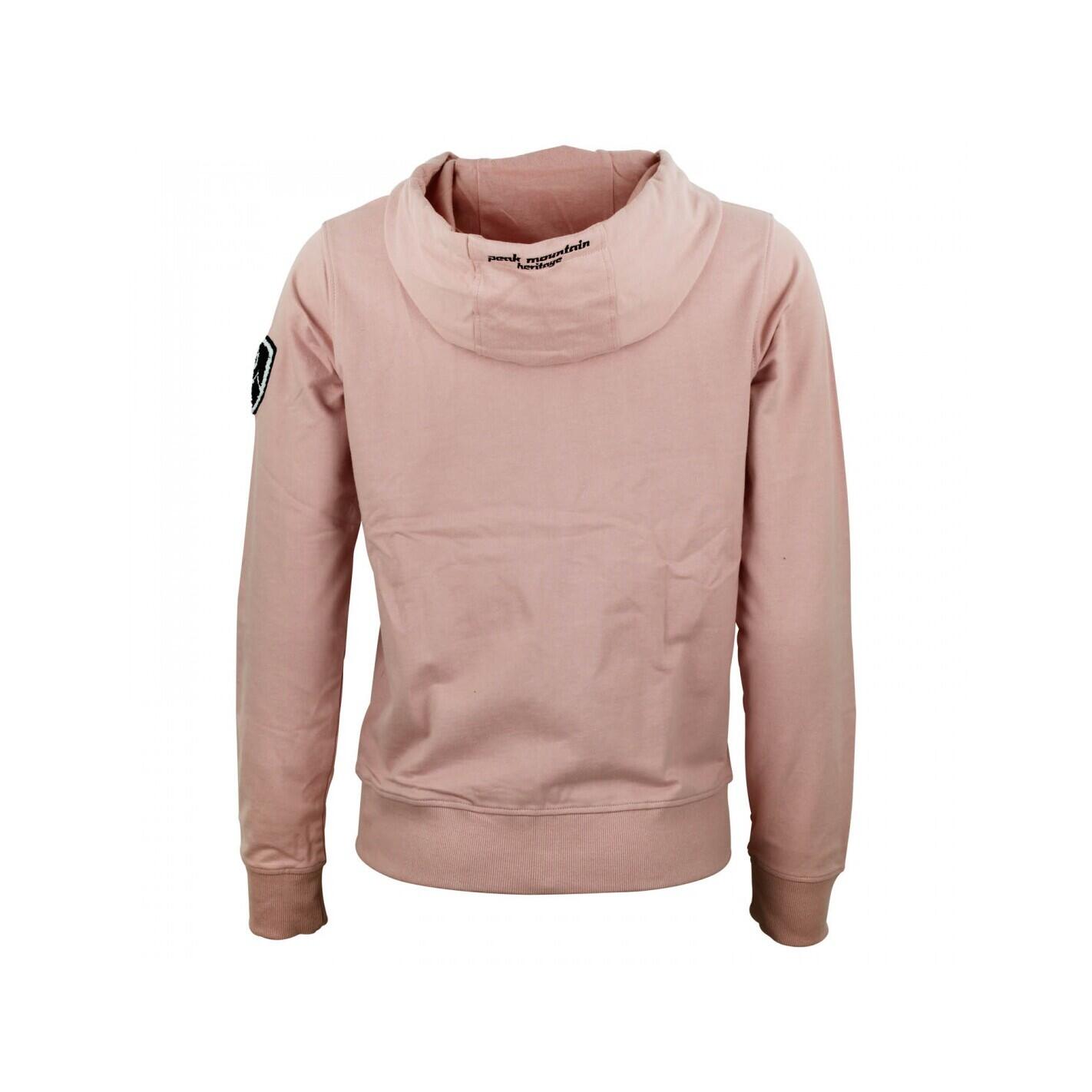 Sweatshirt Baumwolle Full Zip Damen Peak Mountain French Terry 3/5