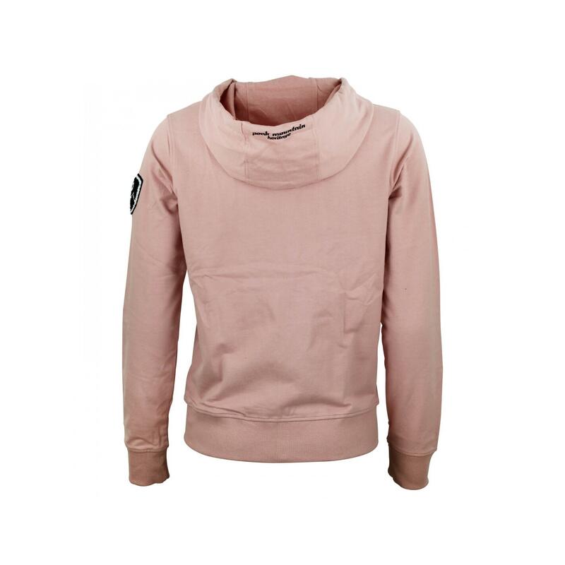 Katoenen sweater met rits voor dames Peak Mountain French Terry