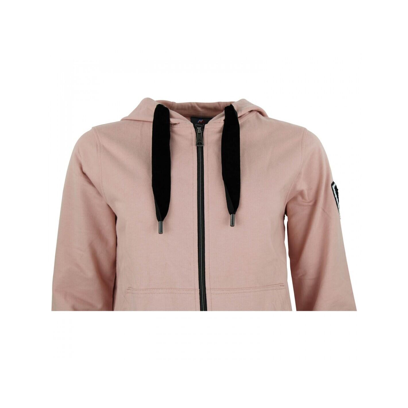 Sweatshirt Baumwolle Full Zip Damen Peak Mountain French Terry 4/5