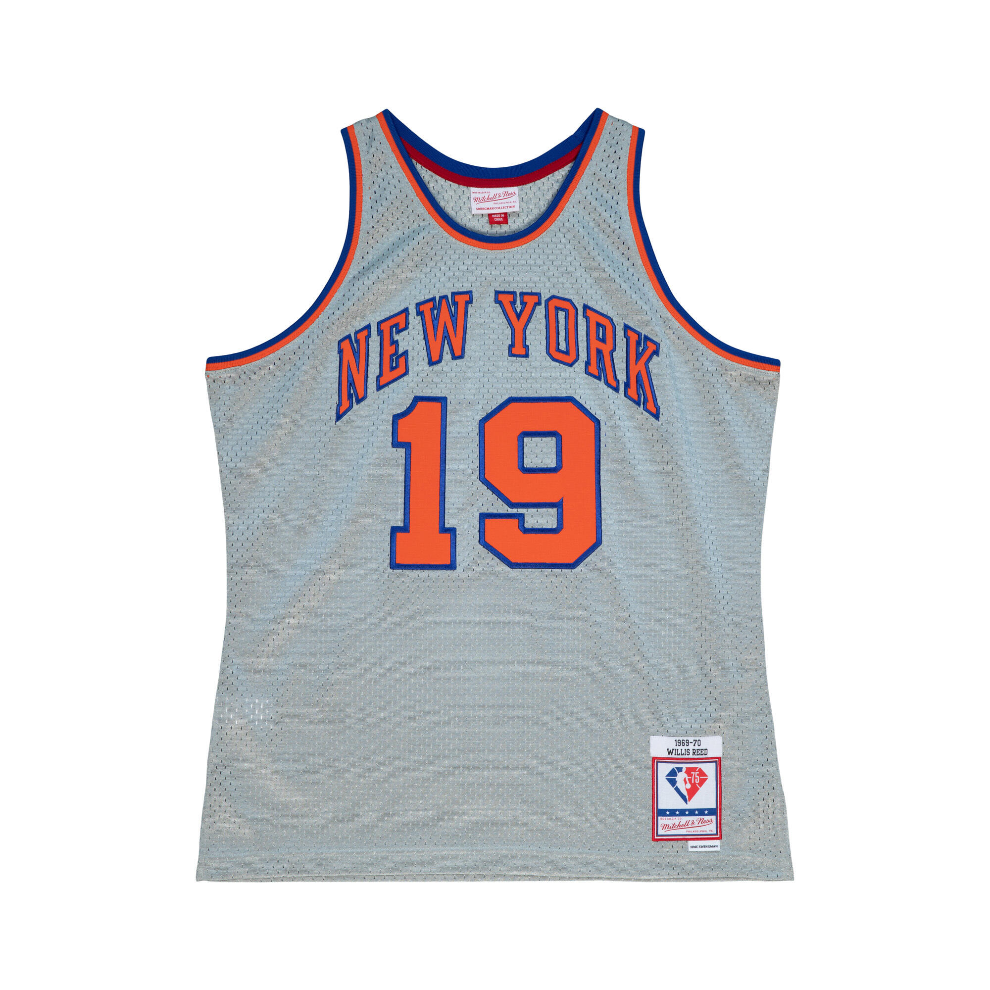 MITCHELL & NESS Maglia NBA New York Knicks Willis Reed 75th NBA