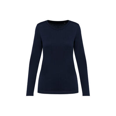 Suprima t-shirt met lange mouwen en ronde hals voor vrouwen kariban premium