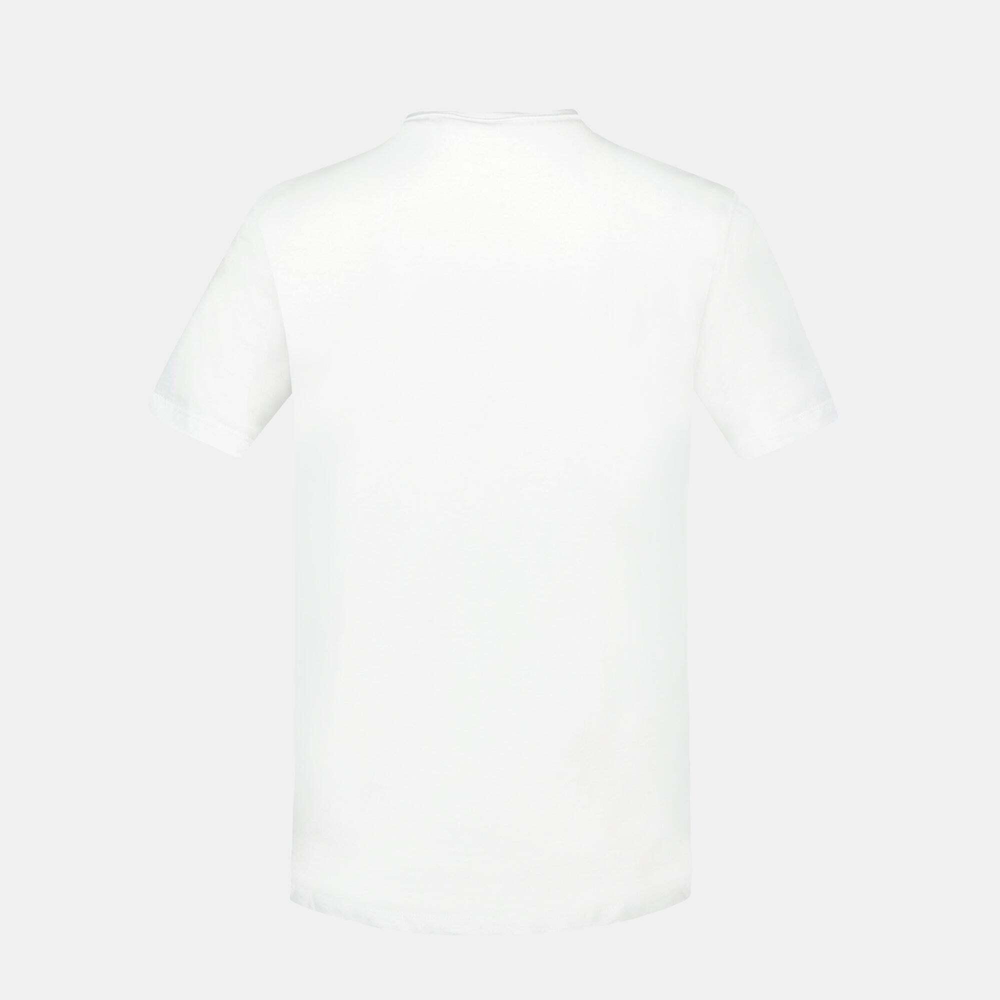 Camiseta Deportiva Blanca Mujer Le Coq Sportif Heritage N°2 Optical 5/6