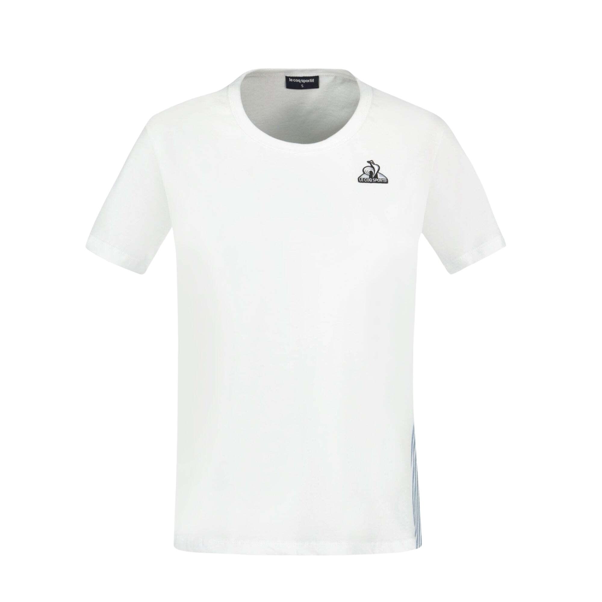 Camiseta Deportiva Blanca Mujer Le Coq Sportif Heritage N°2 Optical 1/6