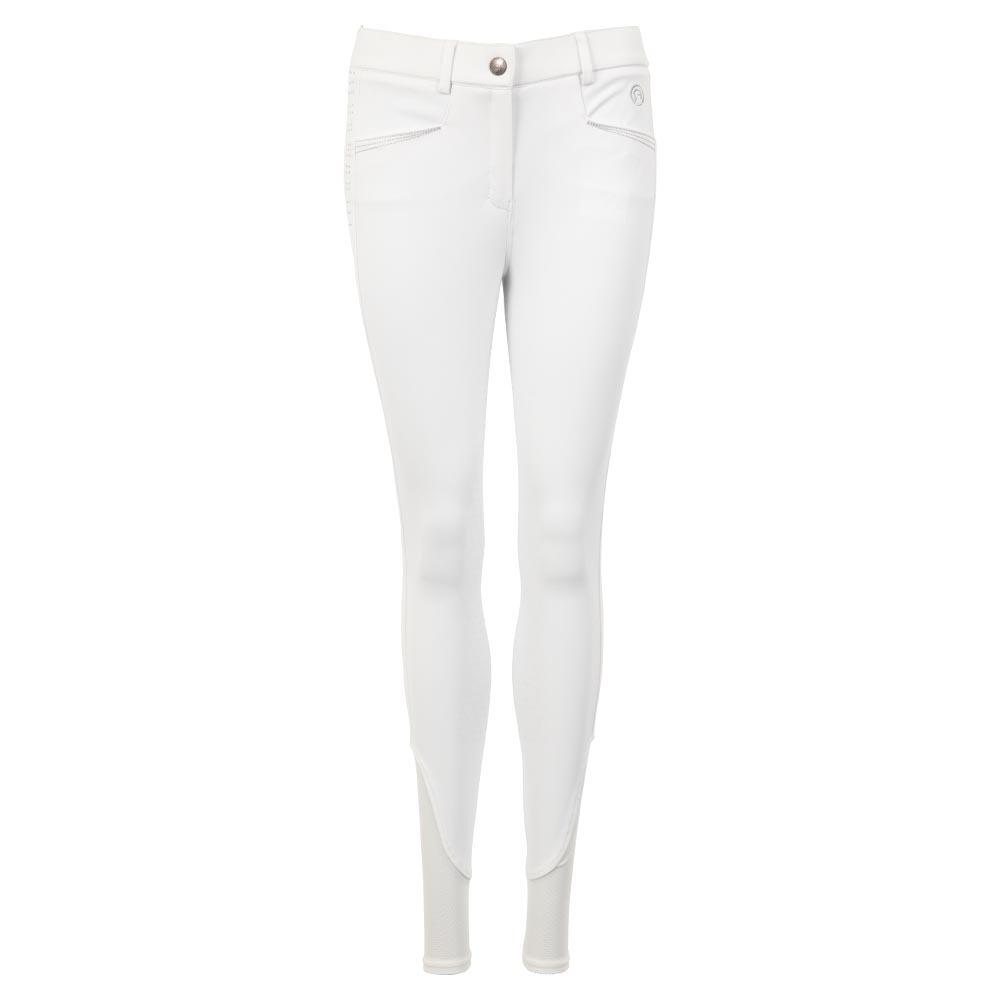 Anky - Pantalon Équitation Full Grip Siège Sil Femme Anky Luxury - Pantalon D'Équitation - Blanc - 40 - Decathlon