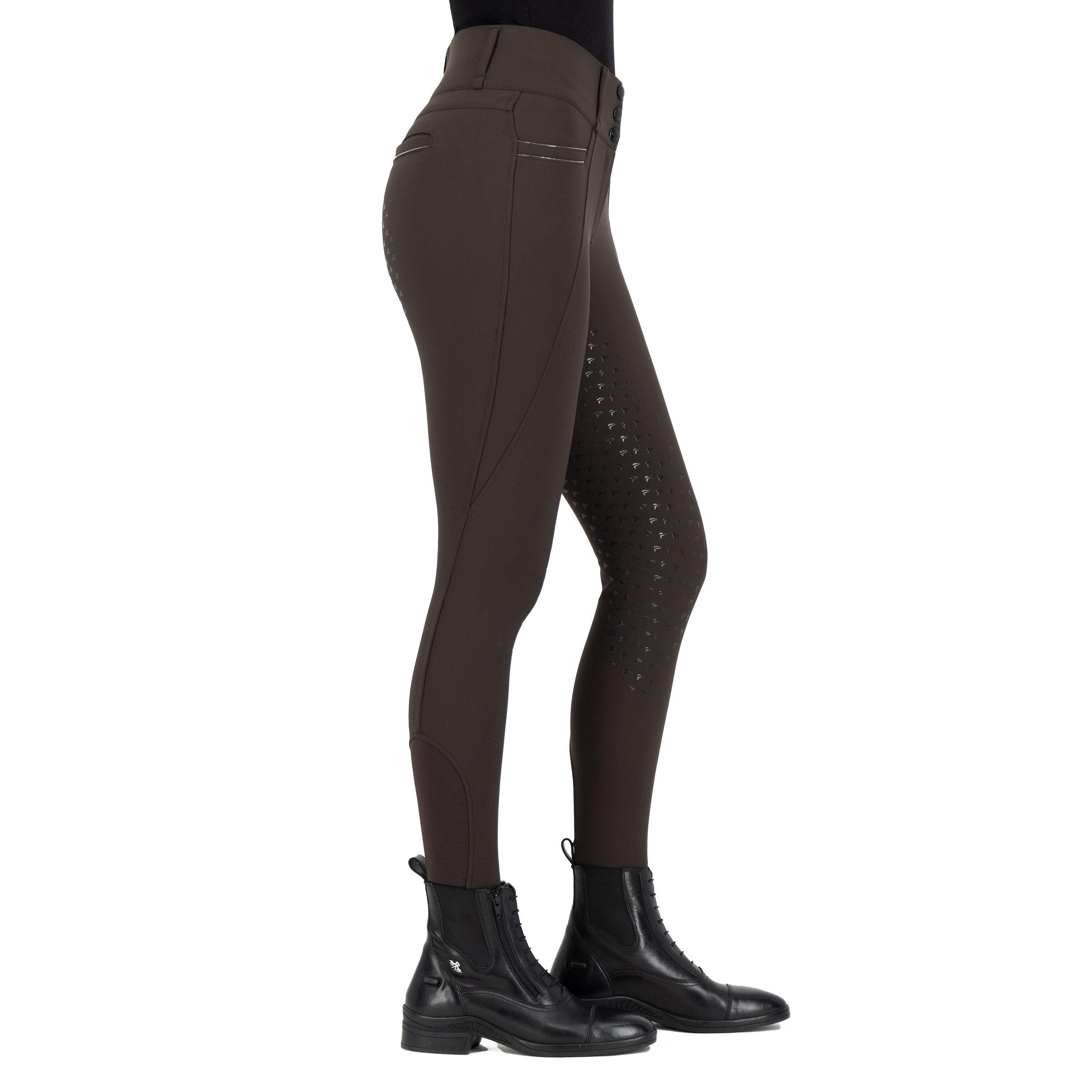Pantaloni da equitazione full grip da donna Easy Rider Amara 4/4