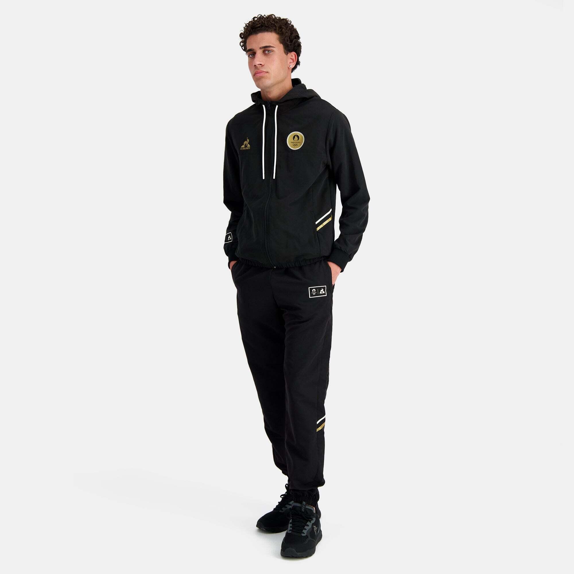 Survêtement Le Coq Sportif FOOT P24 FZ HOODY NÂ°1 M Noir 6/6