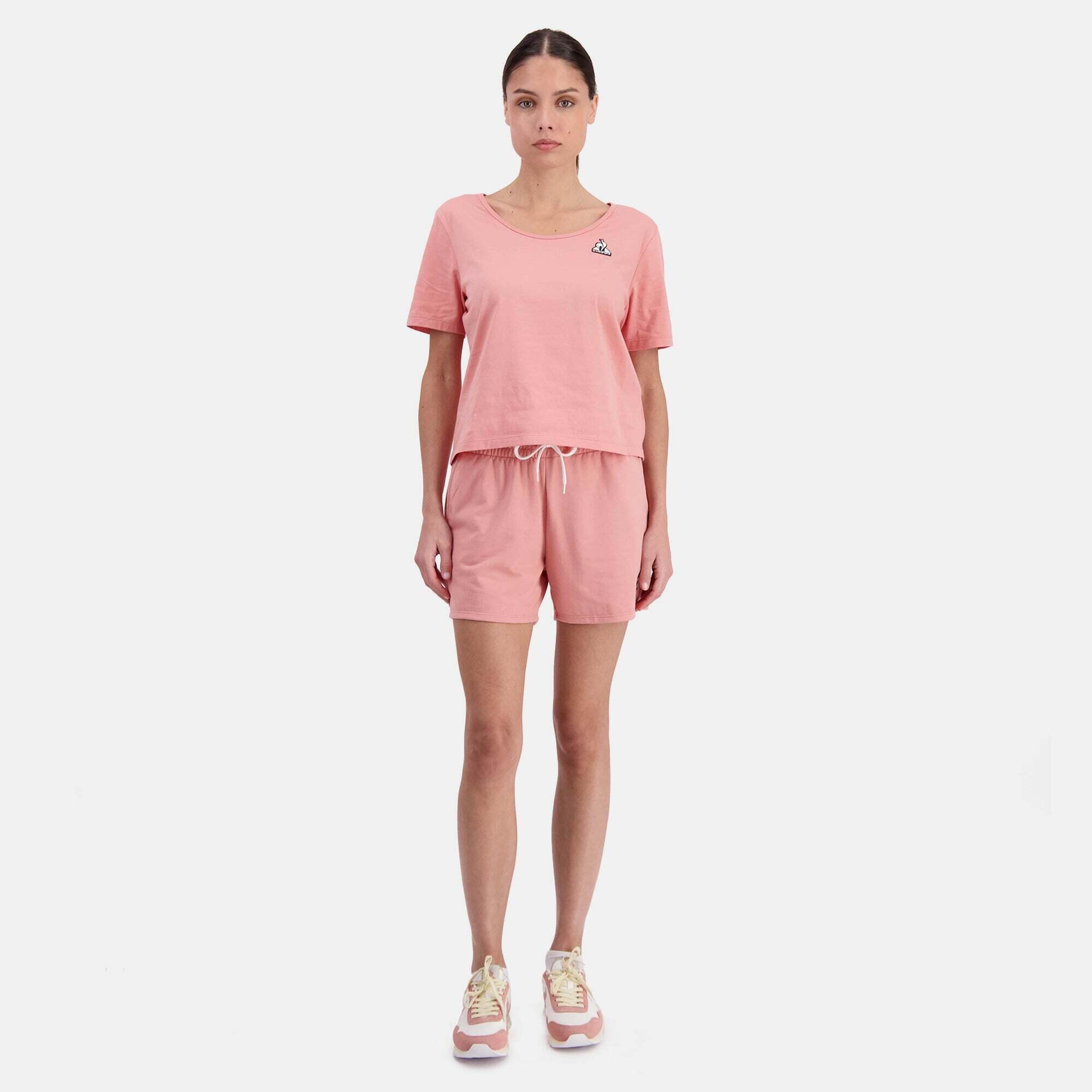 Camiseta Le Coq Sportif N1 Rosette para Mujer en Rosa 3/5