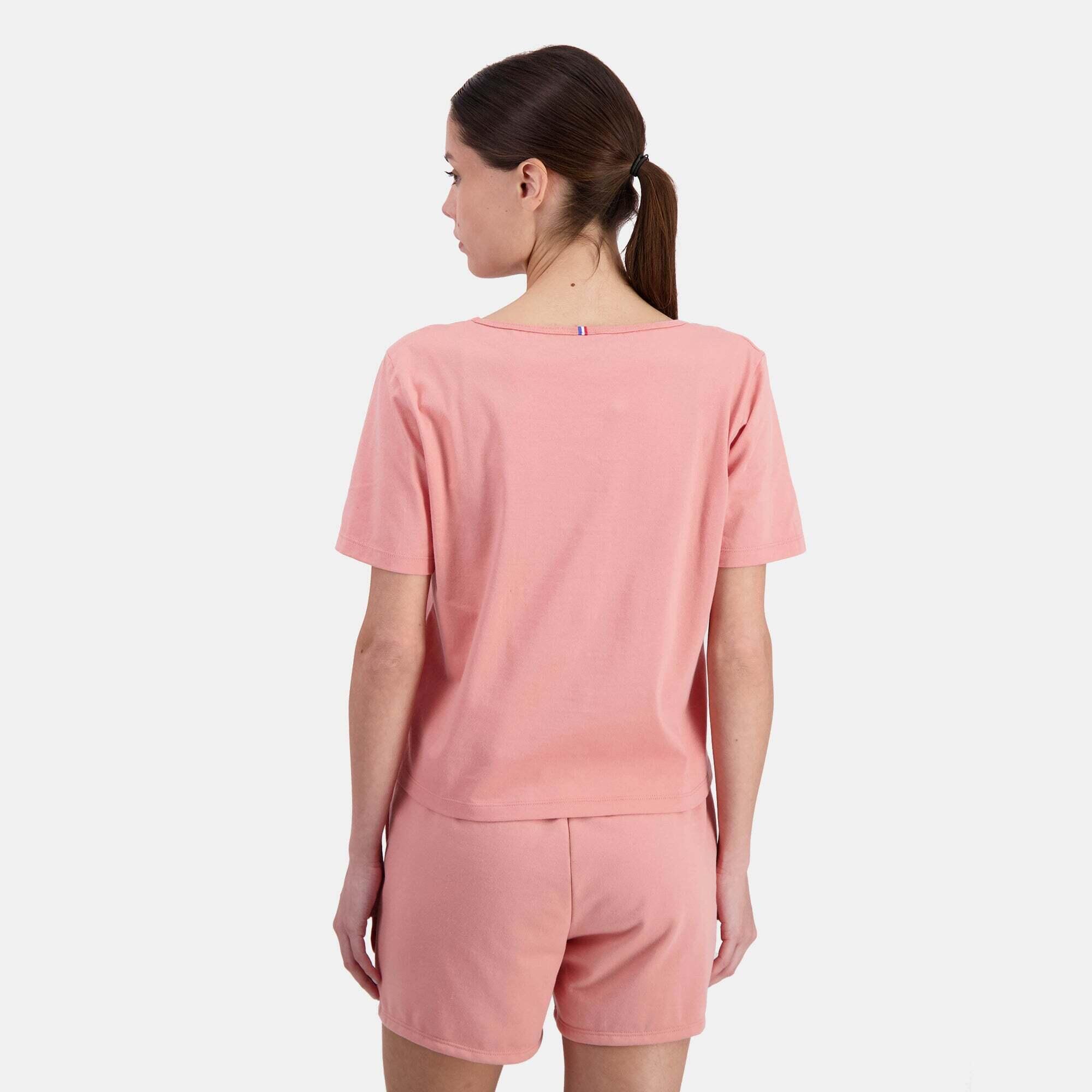 Camiseta Le Coq Sportif N1 Rosette para Mujer en Rosa 5/5