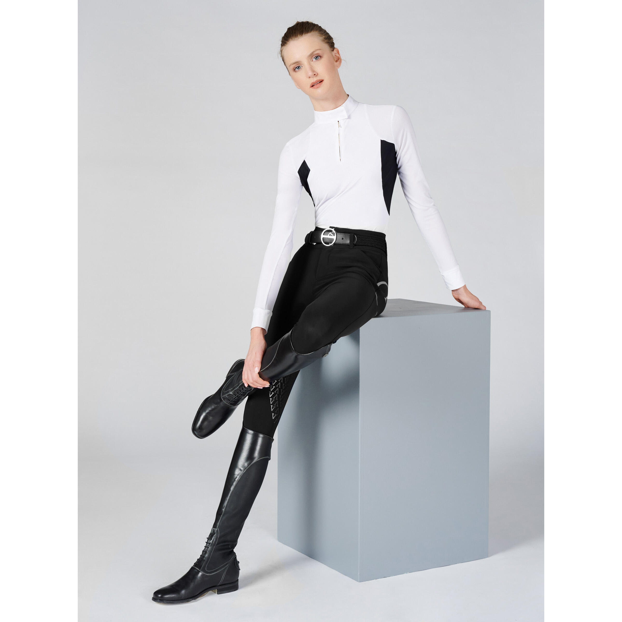 Pantalon mid grip équitation femme Vestrum Movleno 4/5