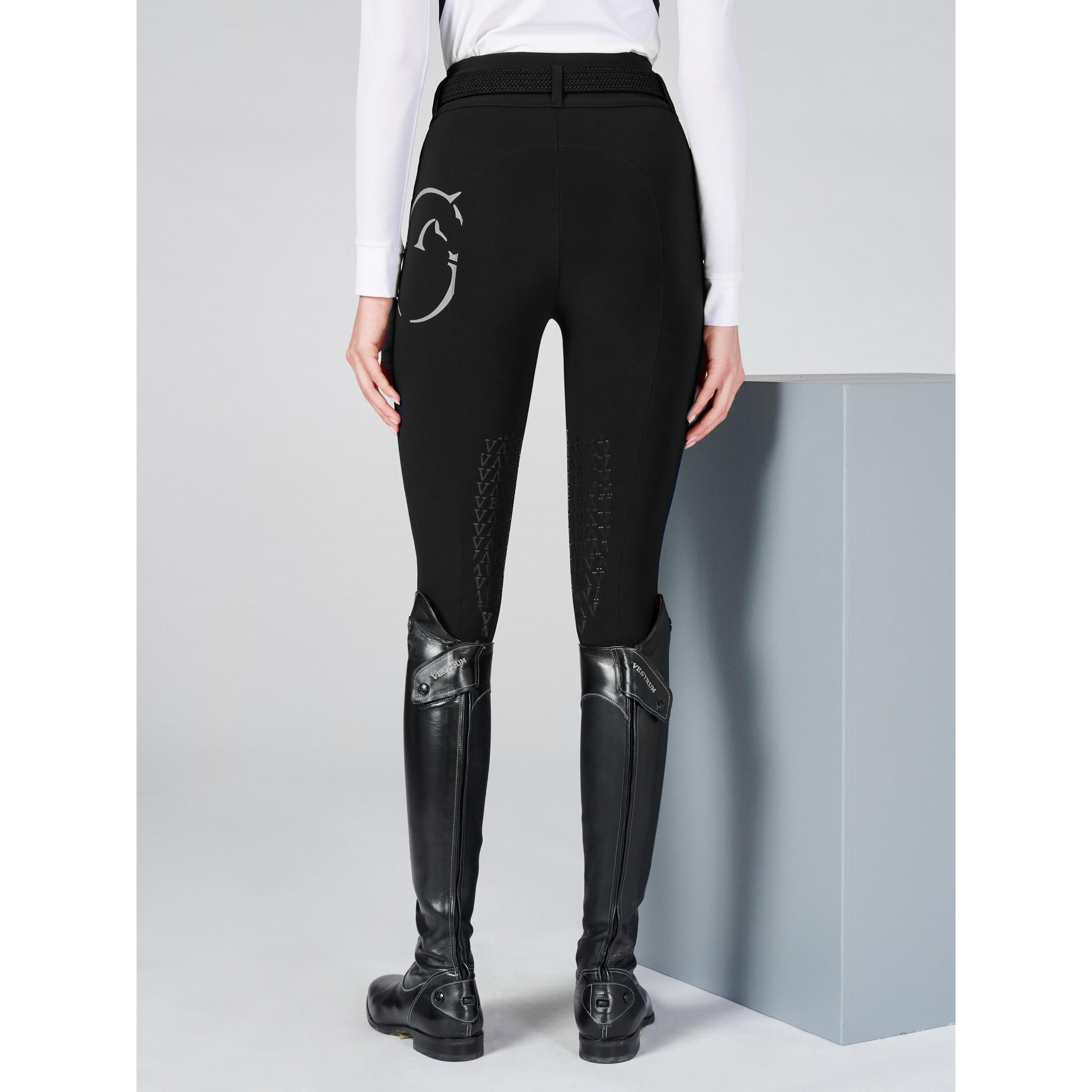 Pantalon mid grip équitation femme Vestrum Movleno 2/5