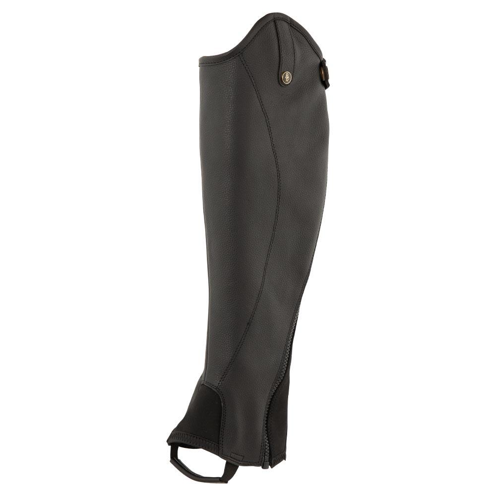 Br - Mini-chaps En Cuir Br Equitation Silenzo - Mini-chaps - Noir - Xs Court - Decathlon