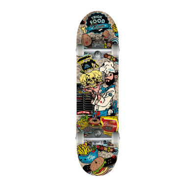 Skateboard roces trickfood